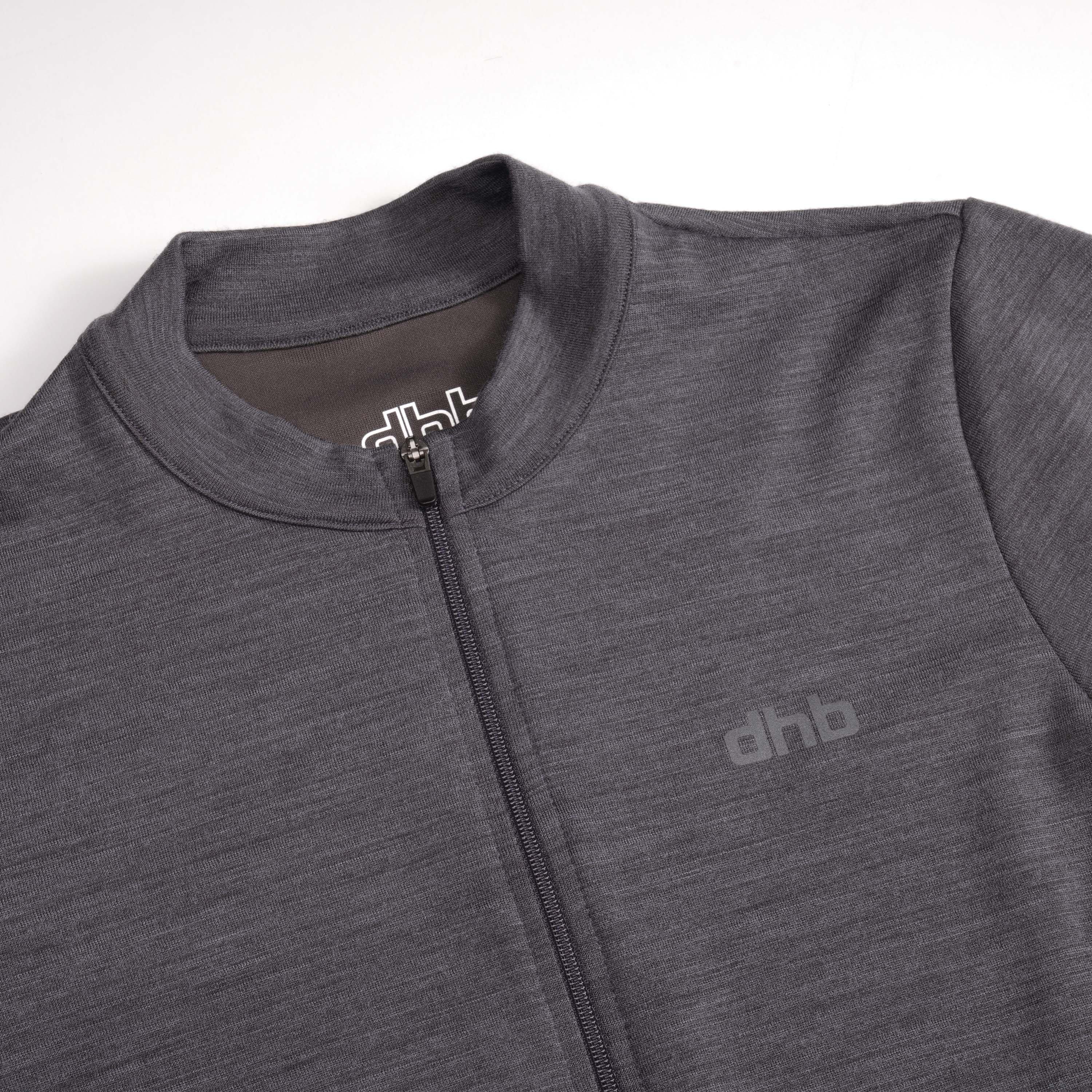 Slate Grey - Dhb - dhb Merino Mens Short Sleeve Jersey - 4