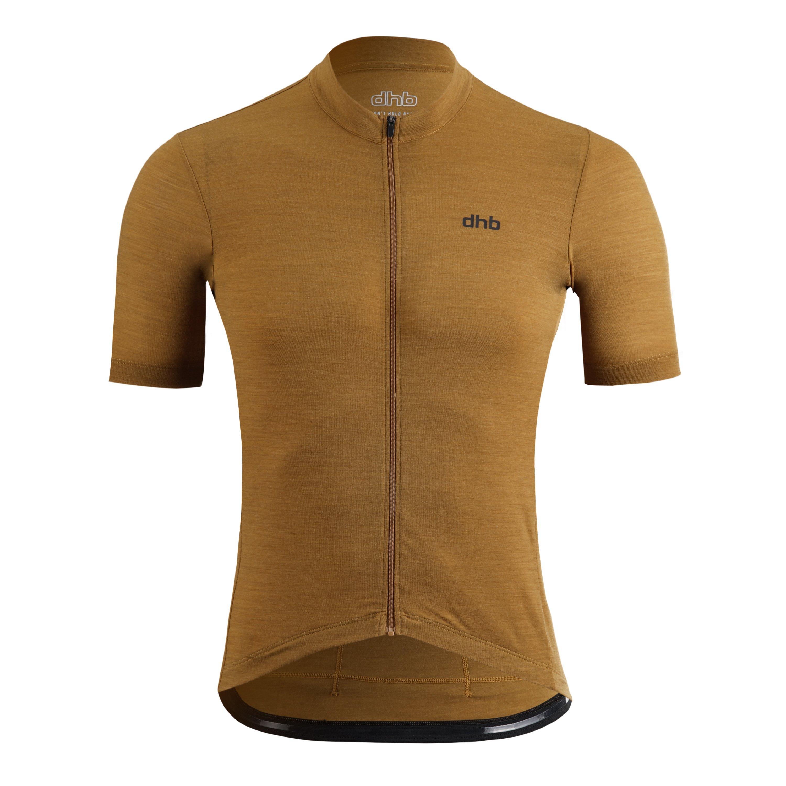 Golden Brown - Dhb - dhb Merino Mens Short Sleeve Jersey - 1