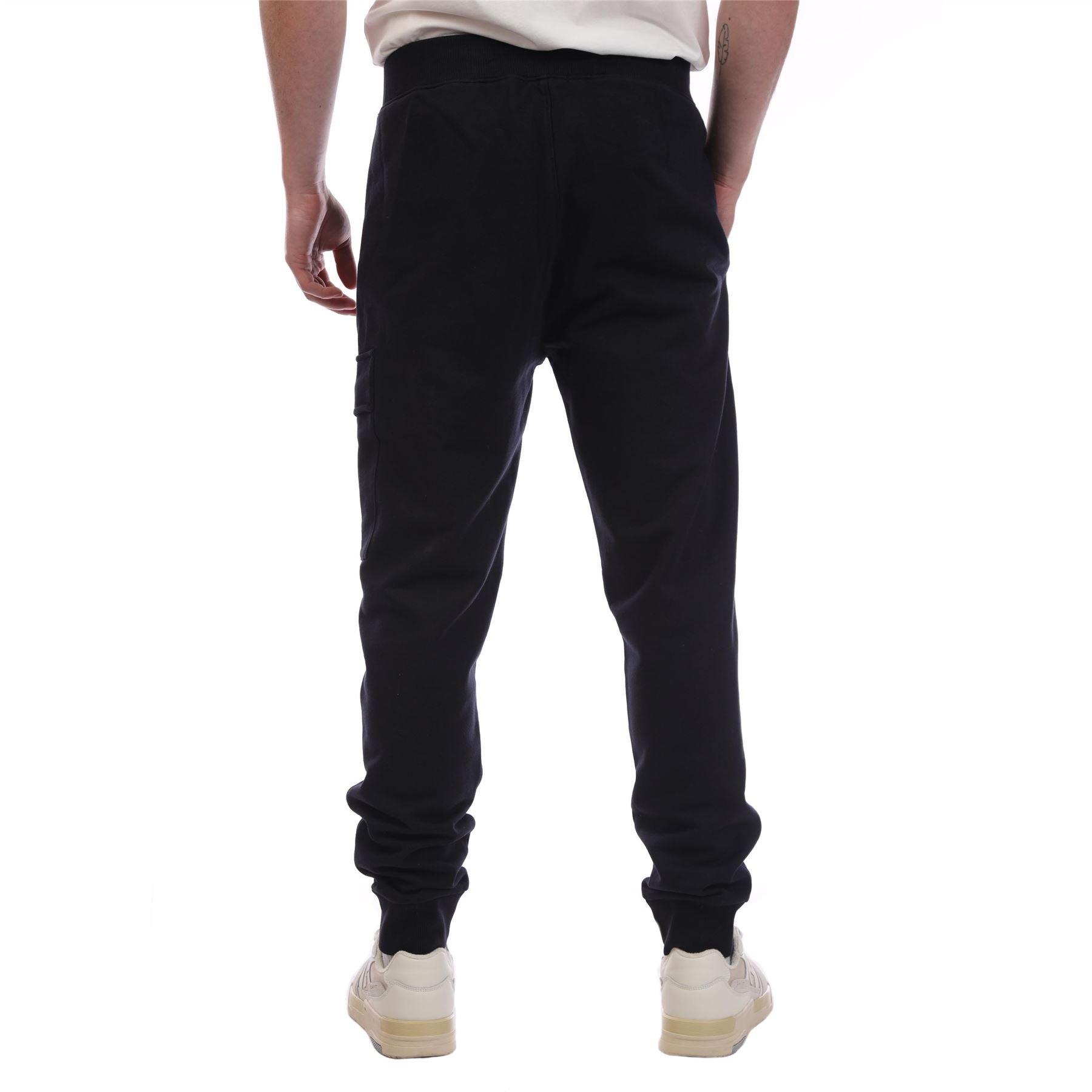 Black - CP Company - Men's Light Fleece Lens Tracksuit Bottoms - 2