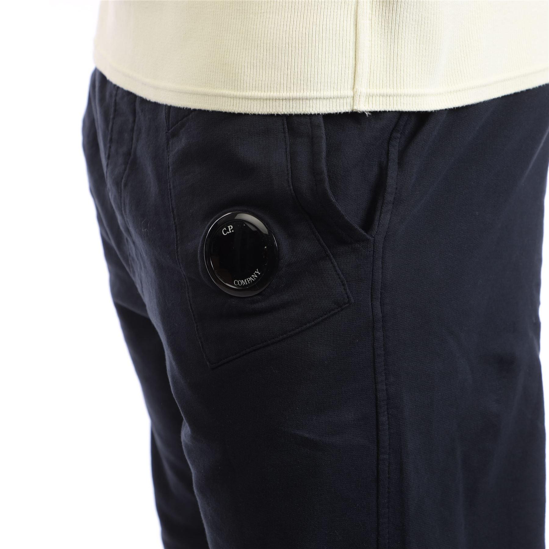 Blue - CP Company - Men's Light Fleece Lens Tracksuit Bottoms - 3