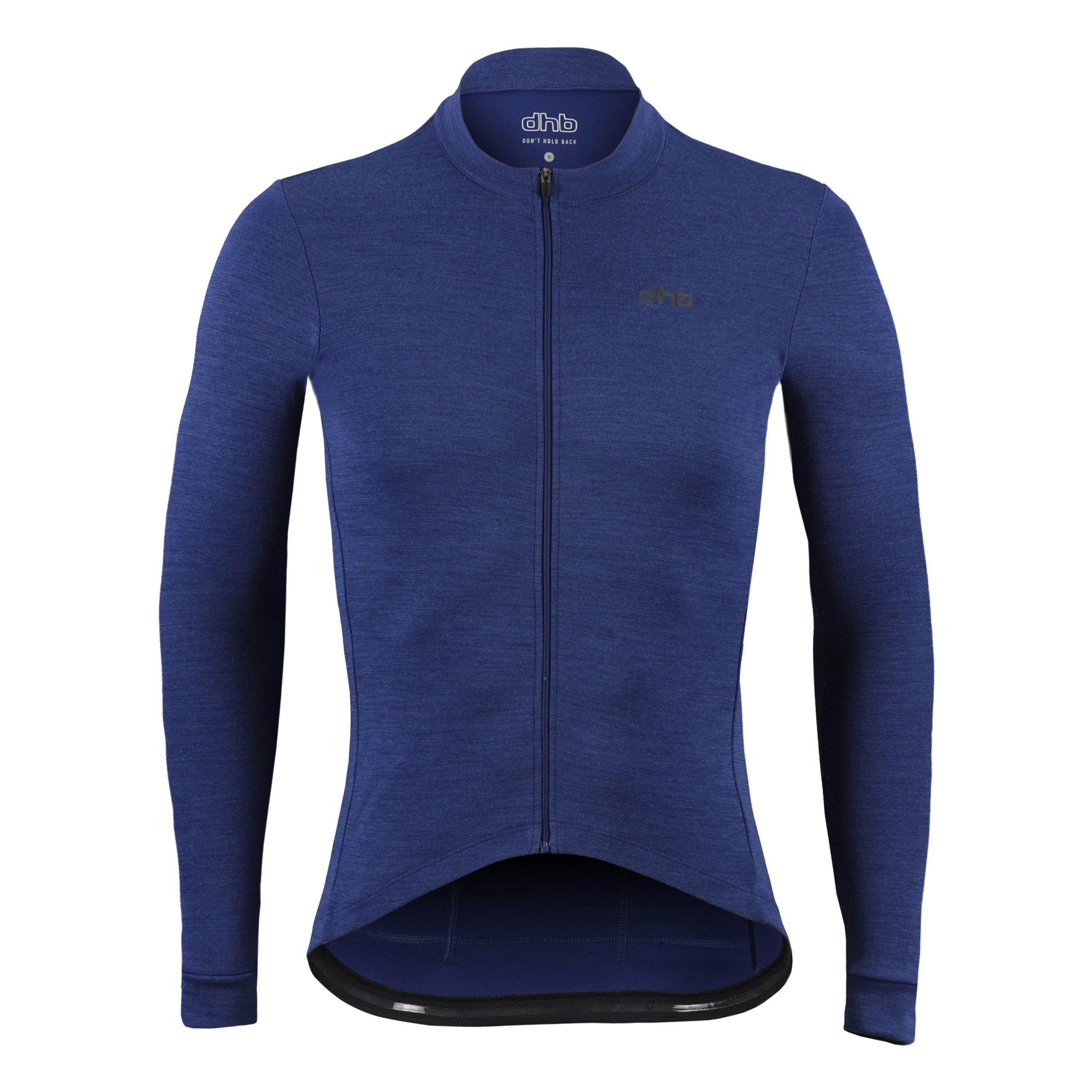Dhb Men's Merino Long Sleeve Jersey - Twiligt Blue - Large
