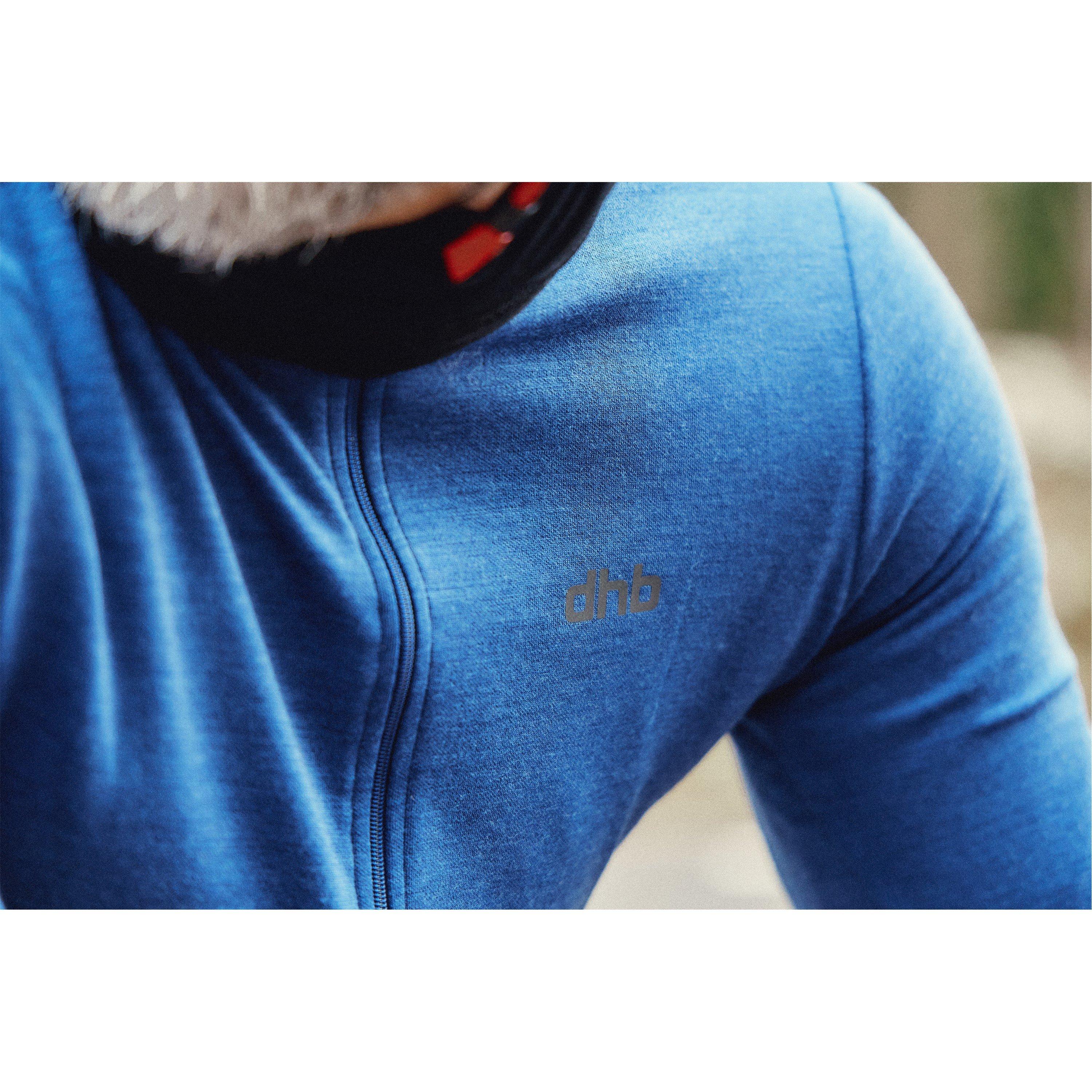 Twiligt Blue - Dhb - dhb Merino Mens Long Sleeve Jersey - 7