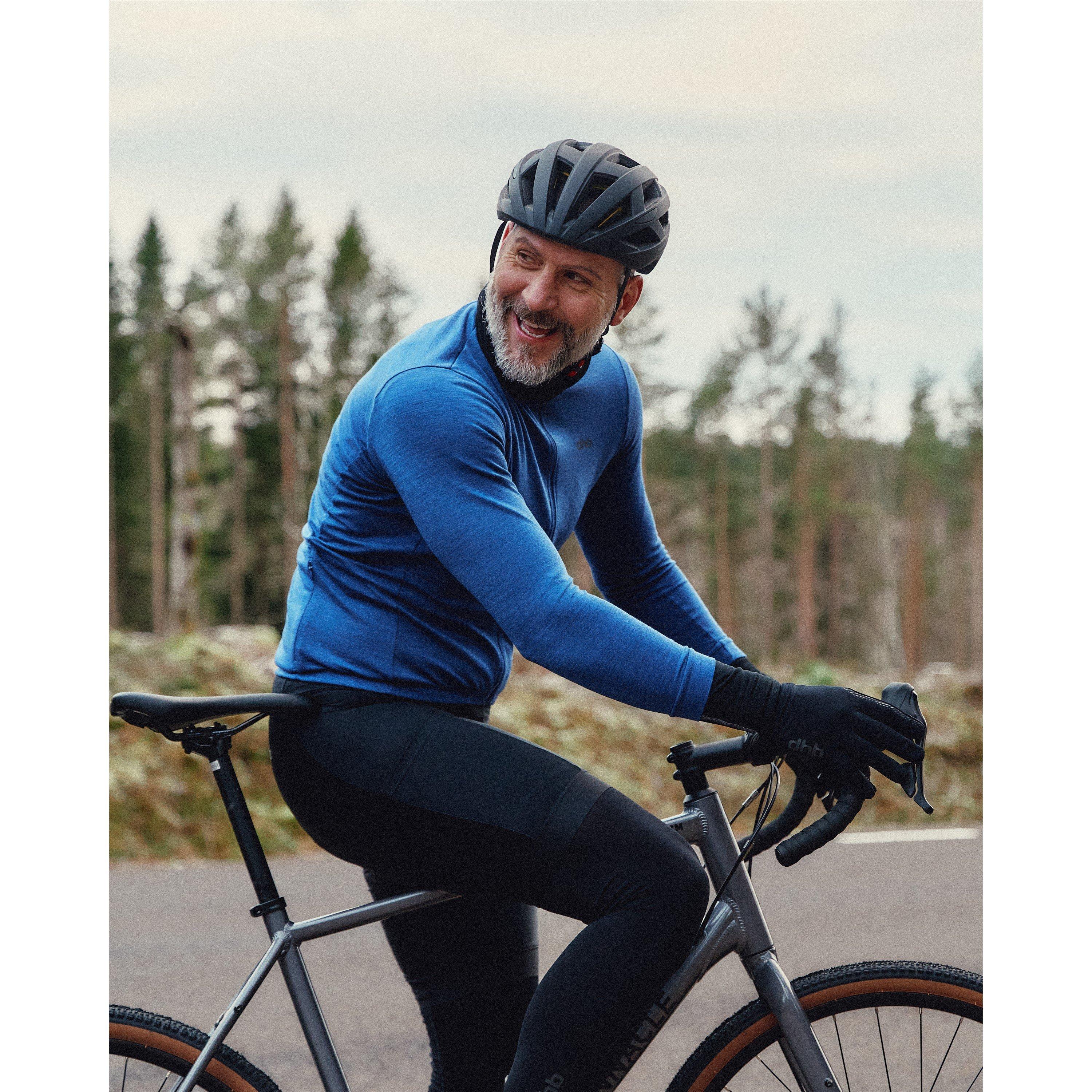 Twiligt Blue - Dhb - dhb Merino Mens Long Sleeve Jersey - 8