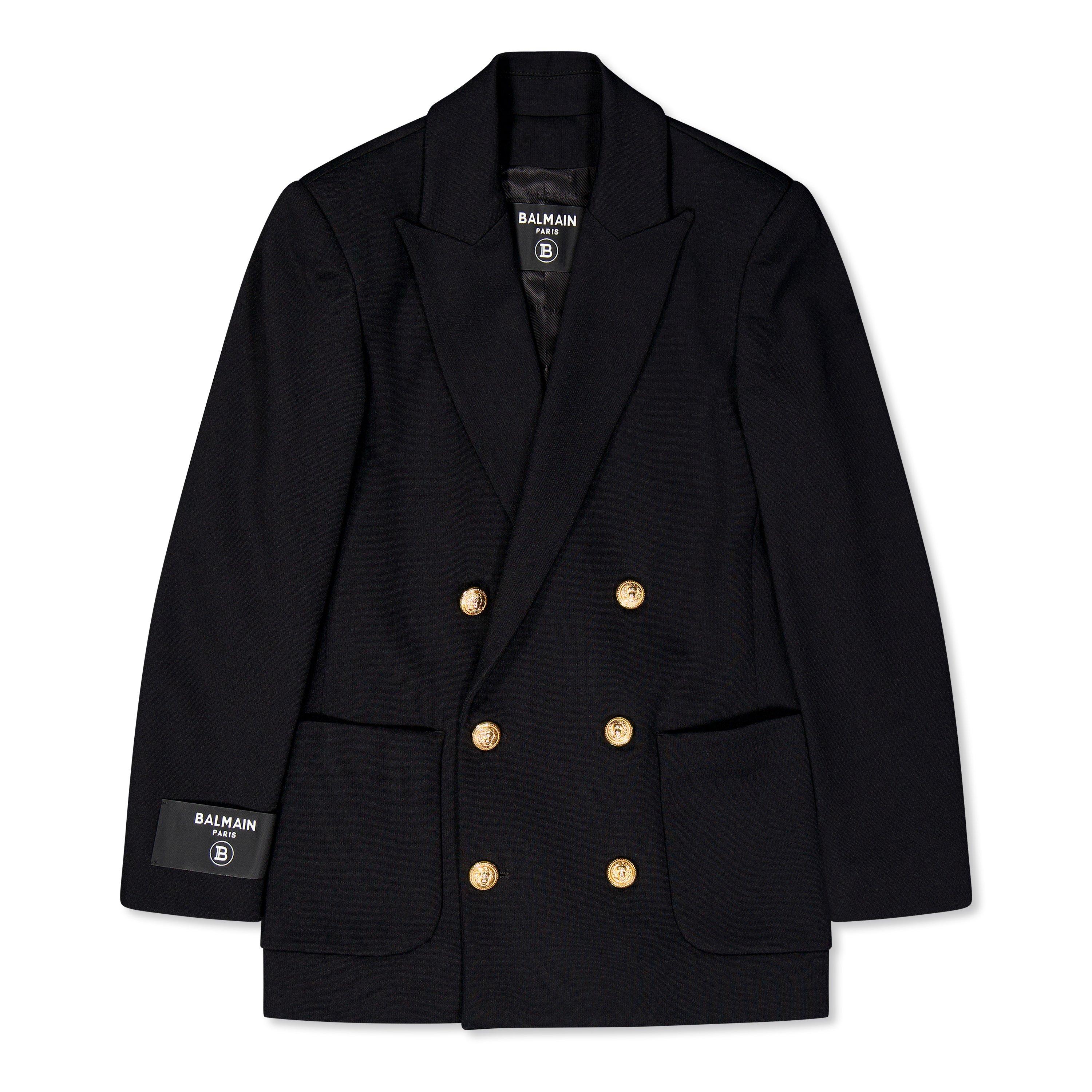 black/gold - Balmain - Unisex Kids Structured Blazer - 1