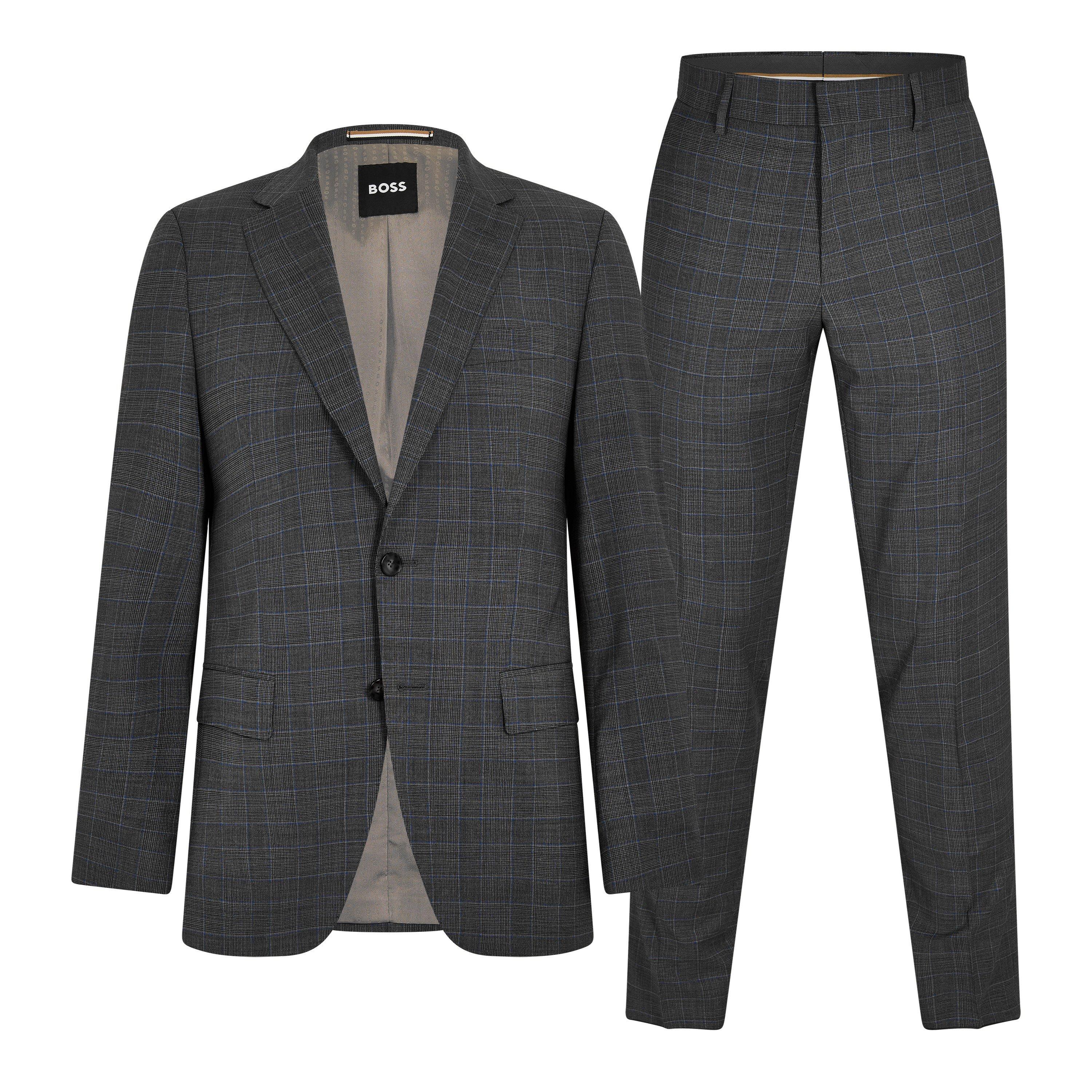 Silver - Boss - Men's Hugo 2 Piece Suit - 1