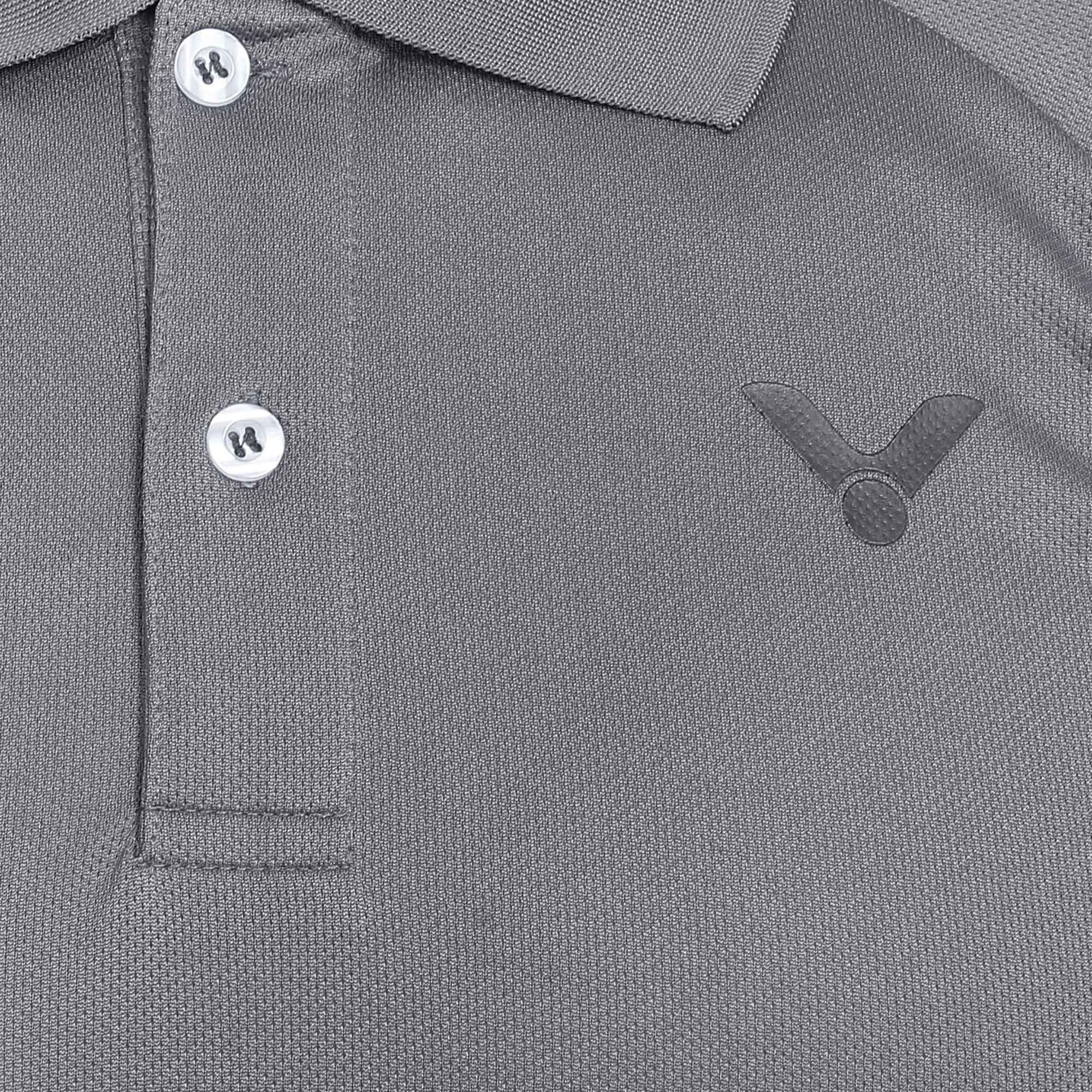 Grey - Victor - Small Logo Performance Polo - 3
