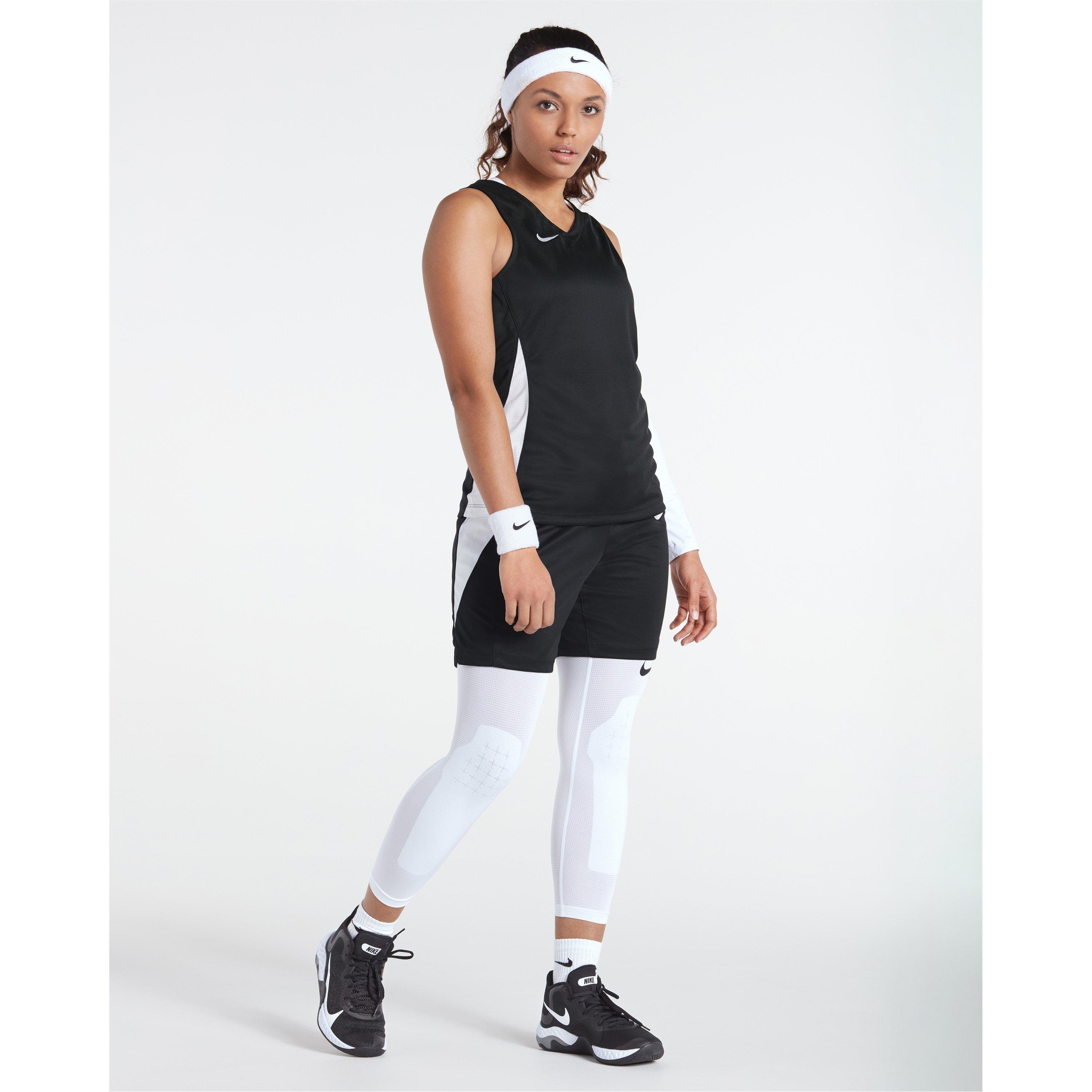 Nike Women's Performance Basketball Jersey - Black/White - 16 (XL)