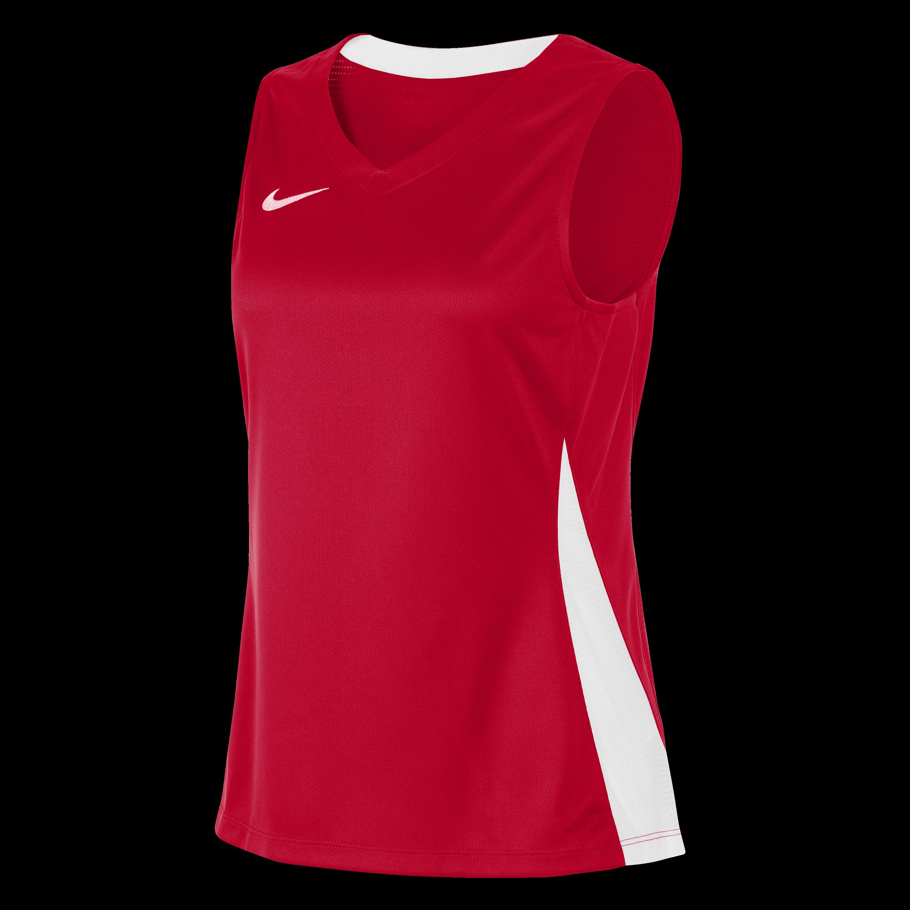 Nike Women's Performance Basketball Jersey - Univrsty Red/Wh - 12 (M)