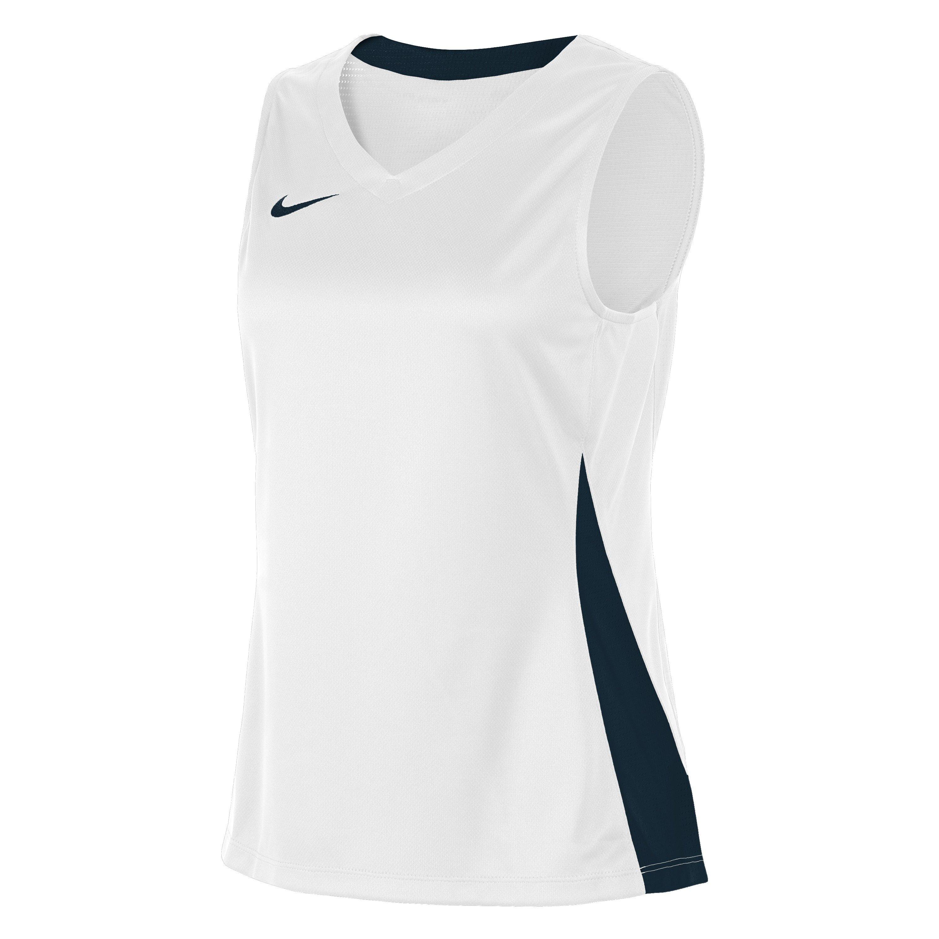 Nike Women's Performance Basketball Jersey - White/Obsidian - 18 (2XL)