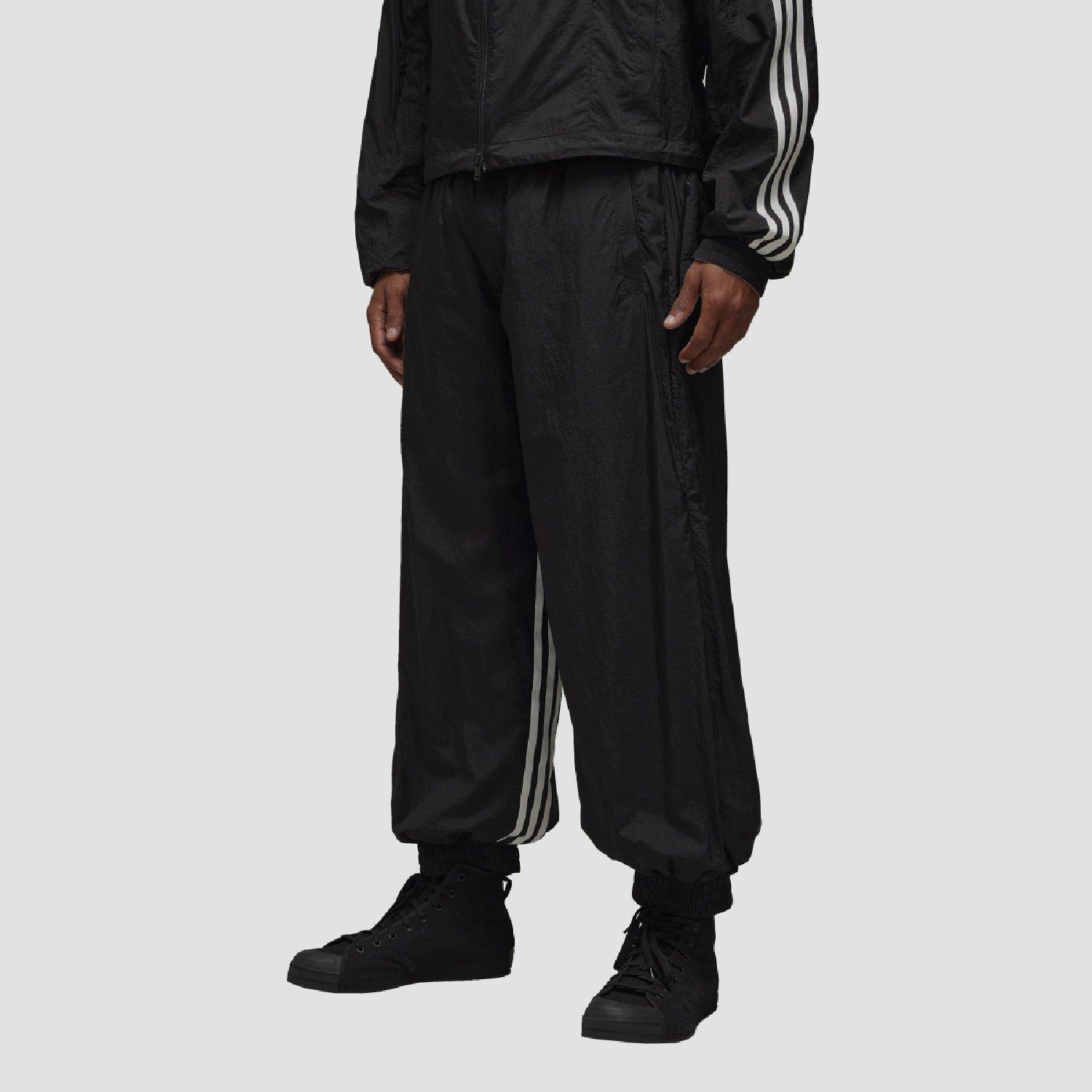 Black - Y3 - Men's 3-Stripes Shell Track Bottoms - 1