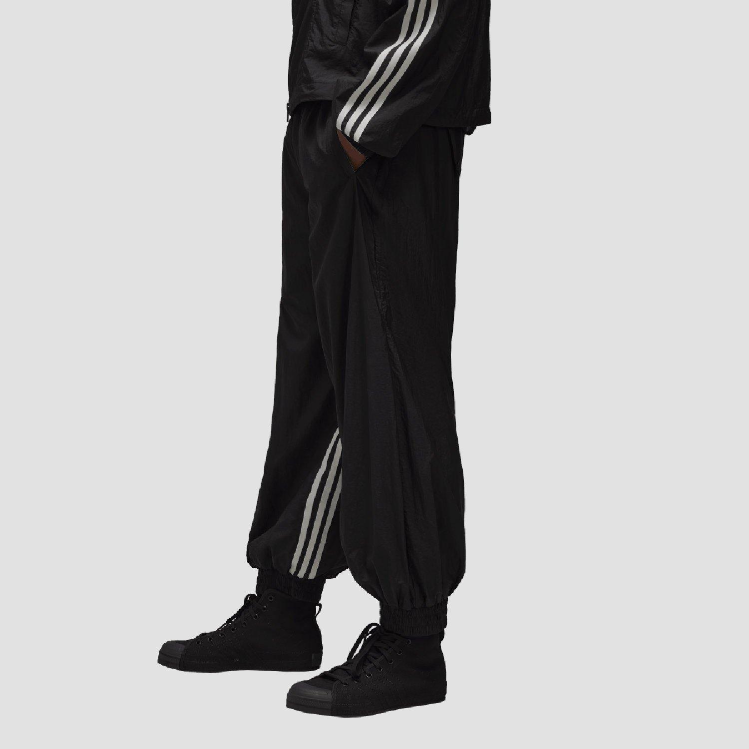 Black - Y3 - Men's 3-Stripes Shell Track Bottoms - 3