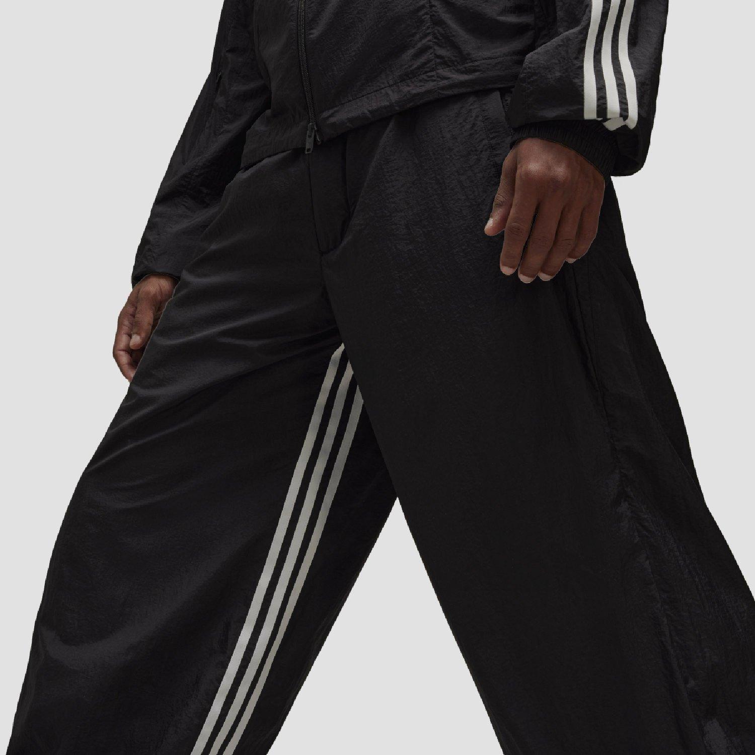Black - Y3 - Men's 3-Stripes Shell Track Bottoms - 6