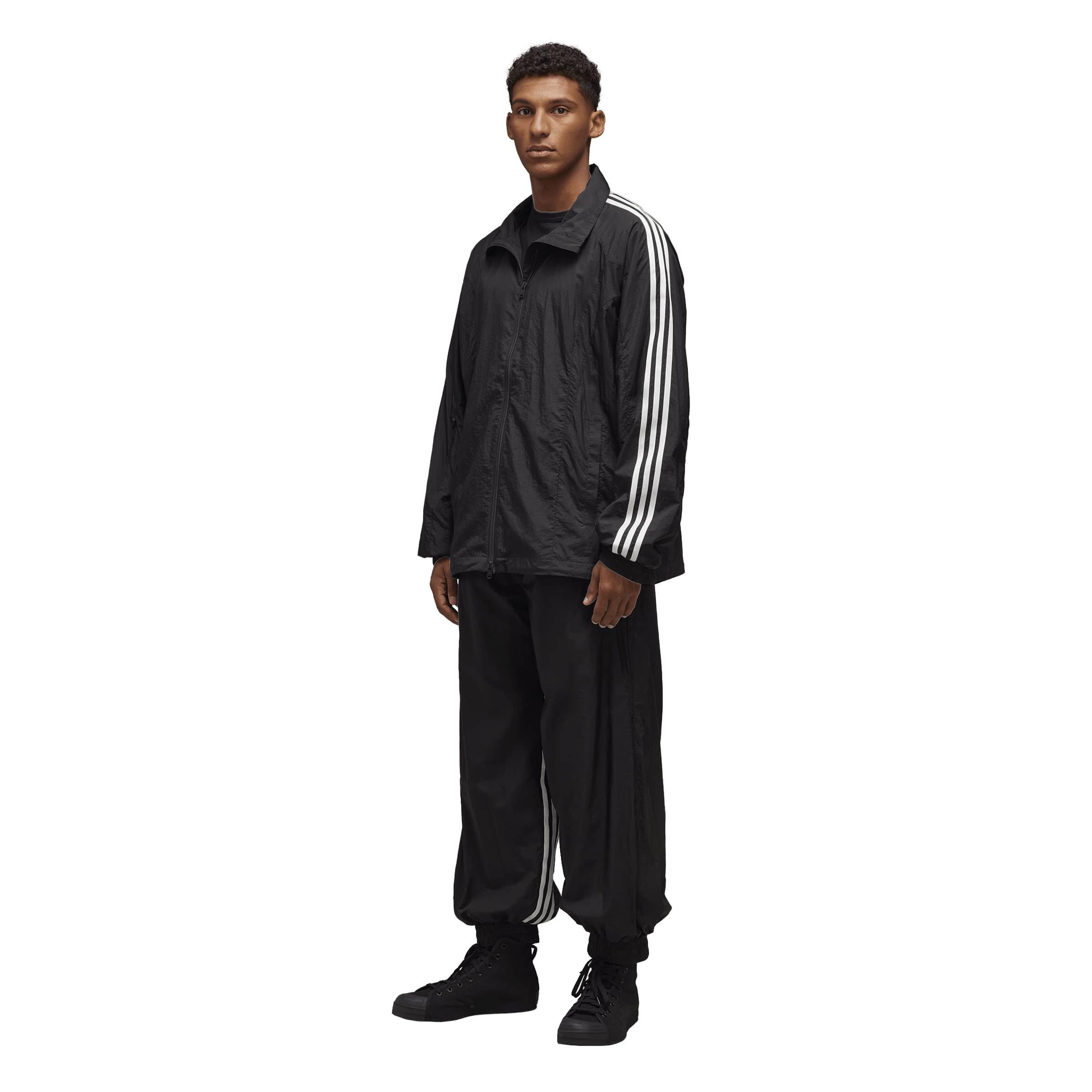 Black - Y3 - Men's 3-Stripes Shell Track Bottoms - 7