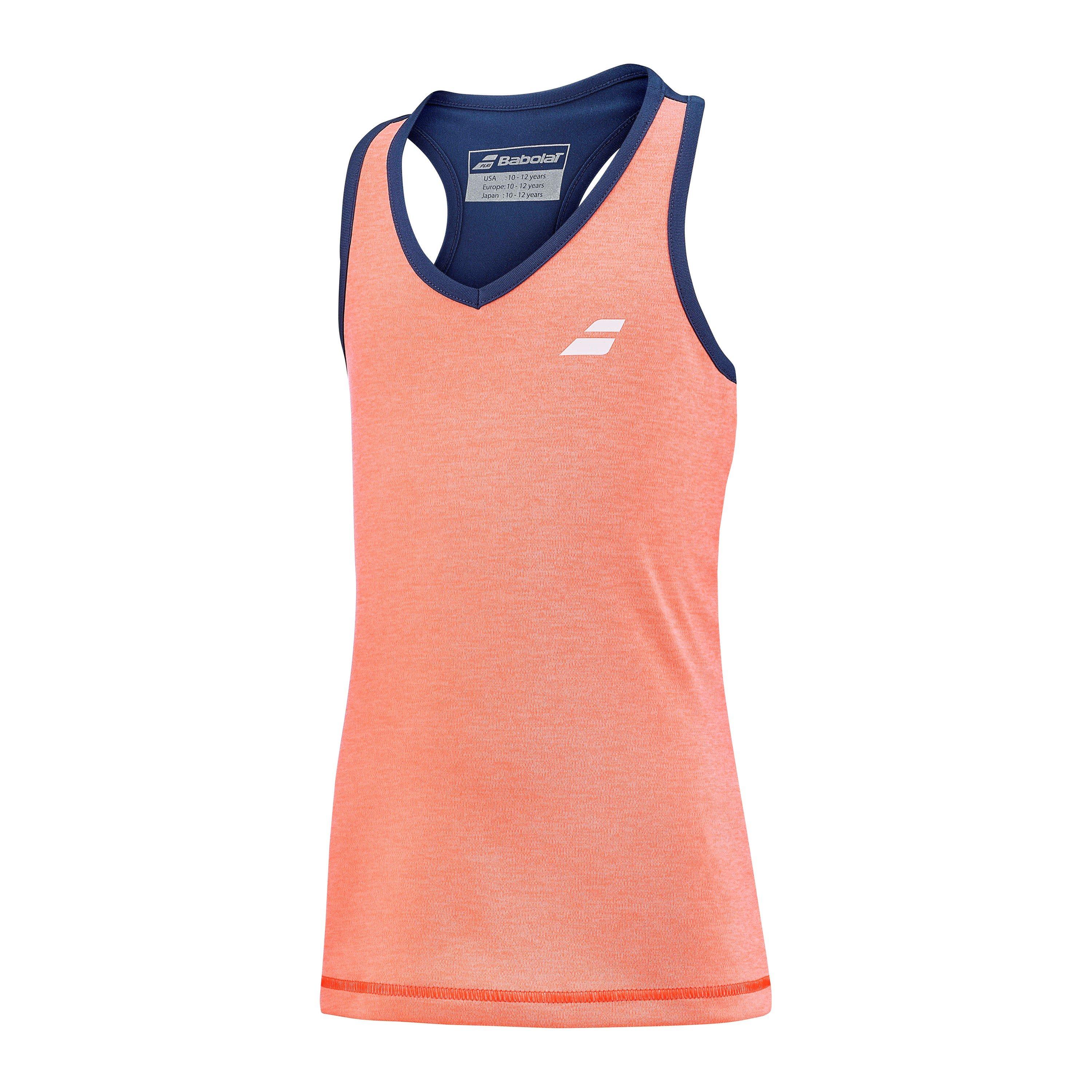 Babolat Girls Kids' Play Tennis Performance Vest - Fluo/Blue - 12-14 Yrs