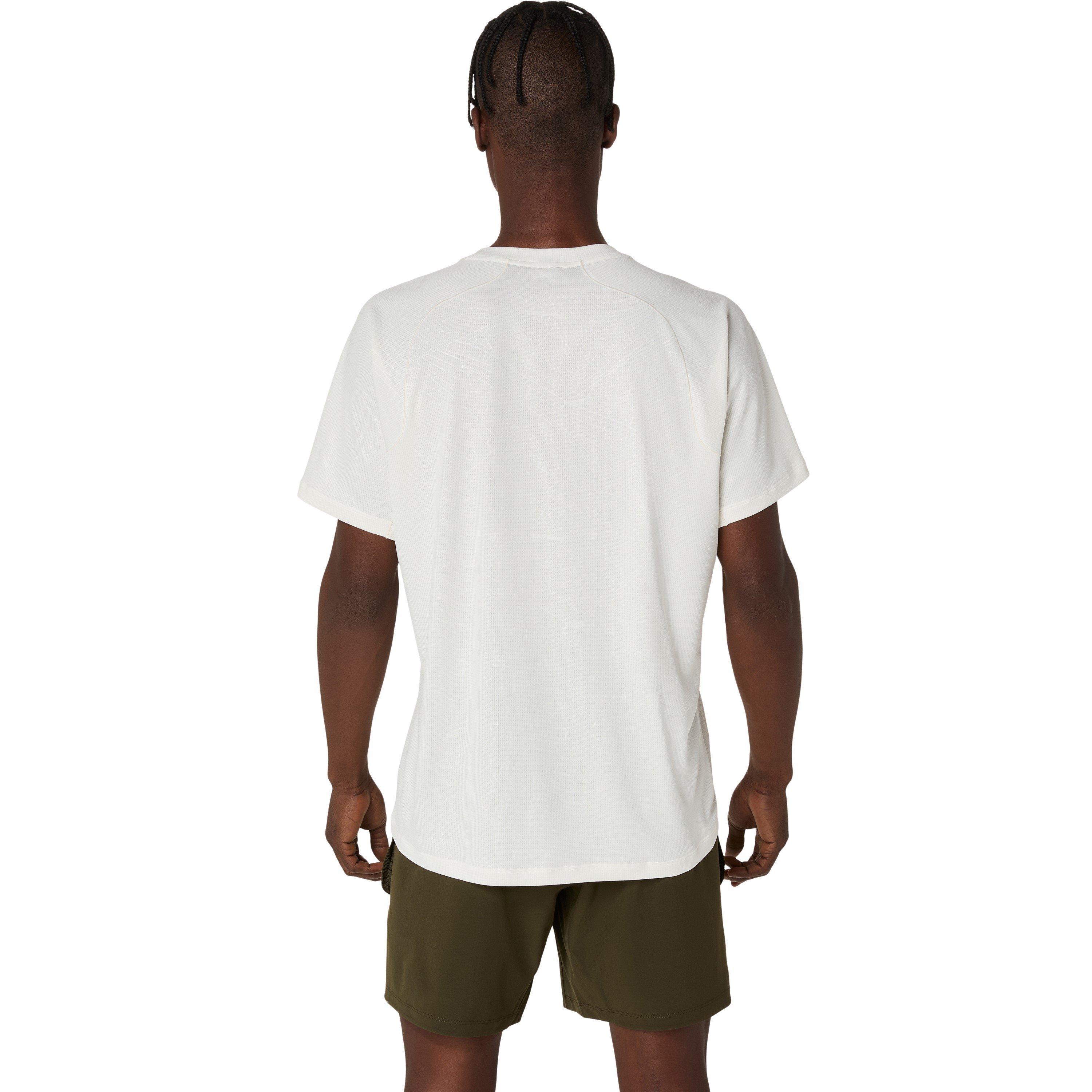 Cream - Asics - Game All Over Print Mens Performance T-Shirt - 2