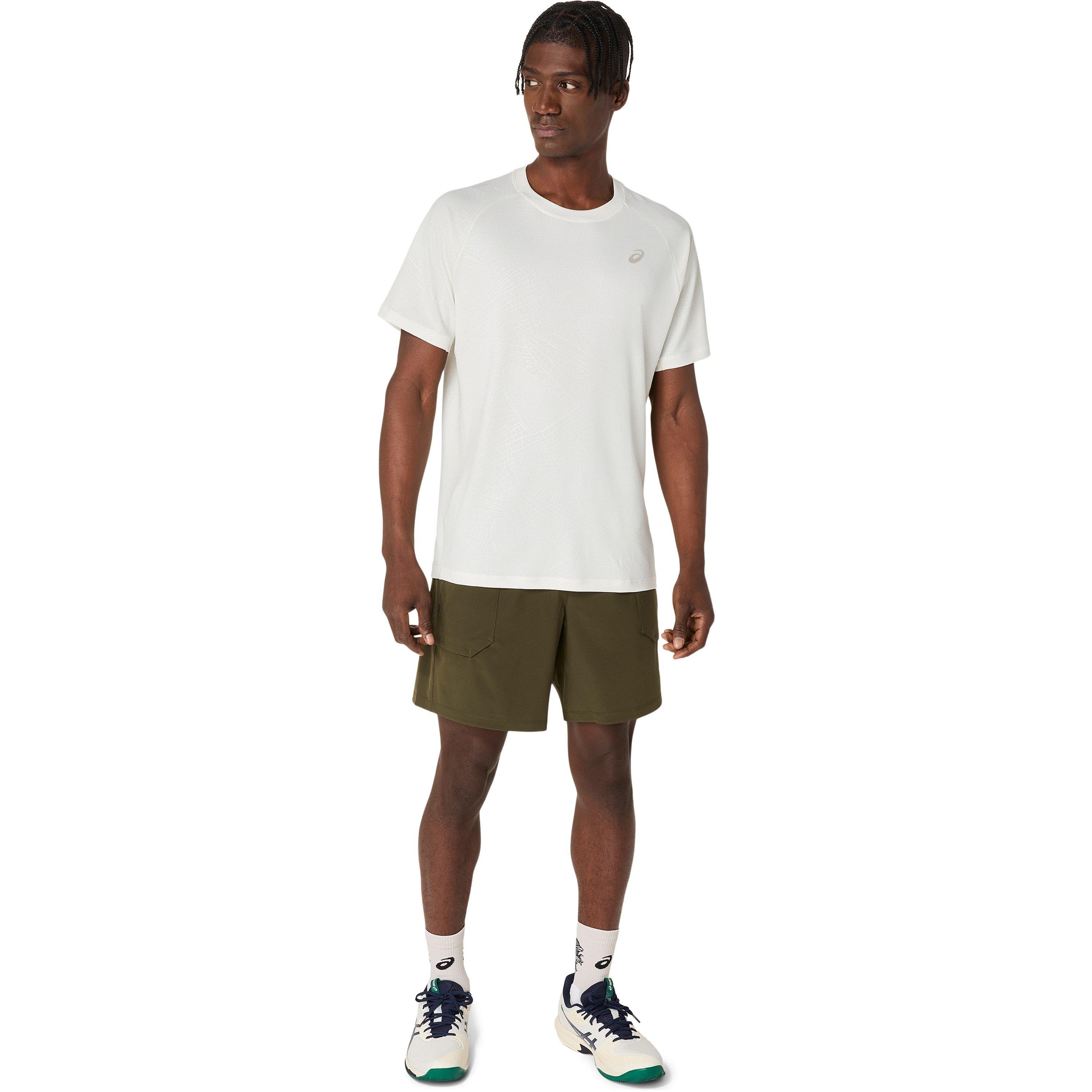 Cream - Asics - Game All Over Print Mens Performance T-Shirt - 3
