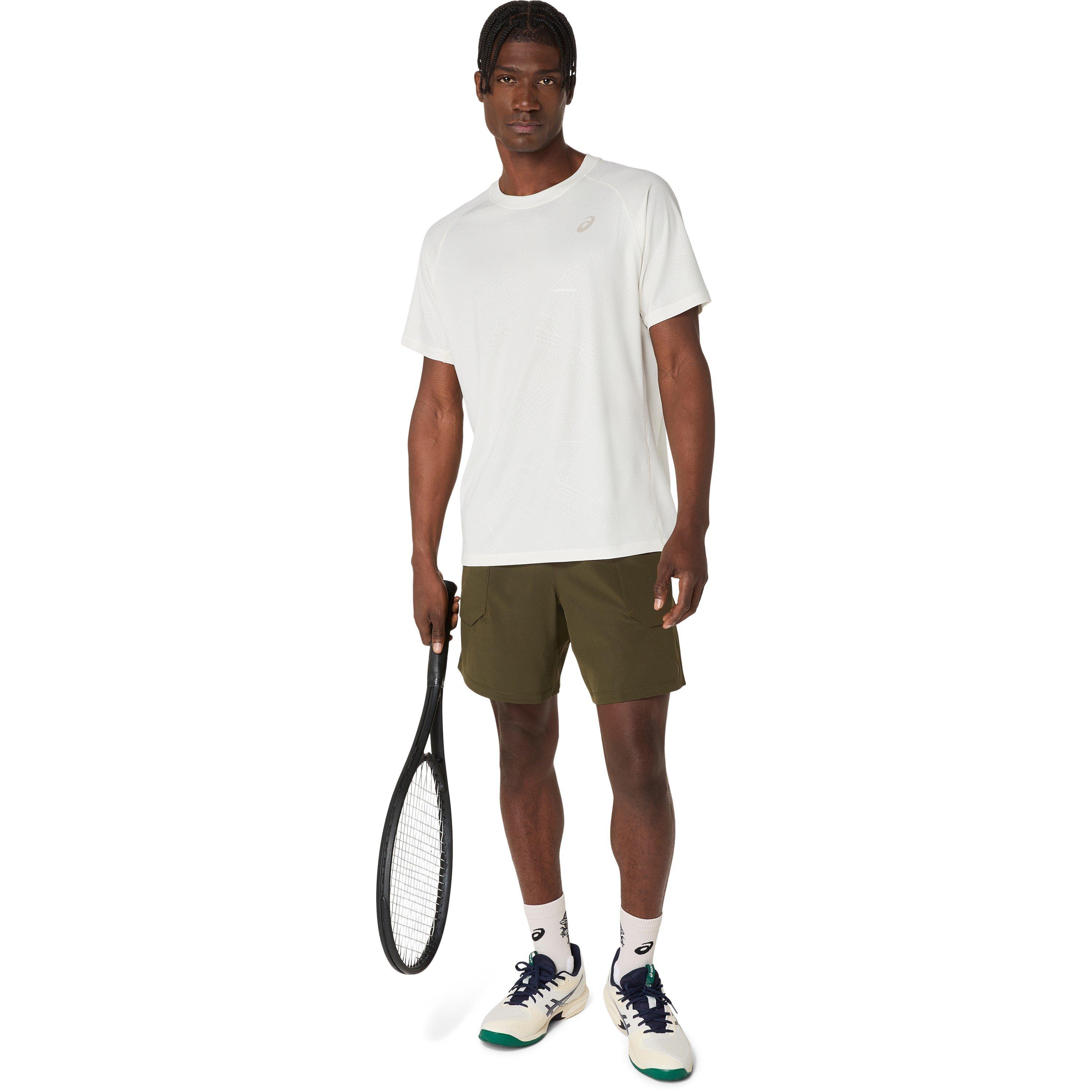 Cream - Asics - Game All Over Print Mens Performance T-Shirt - 4