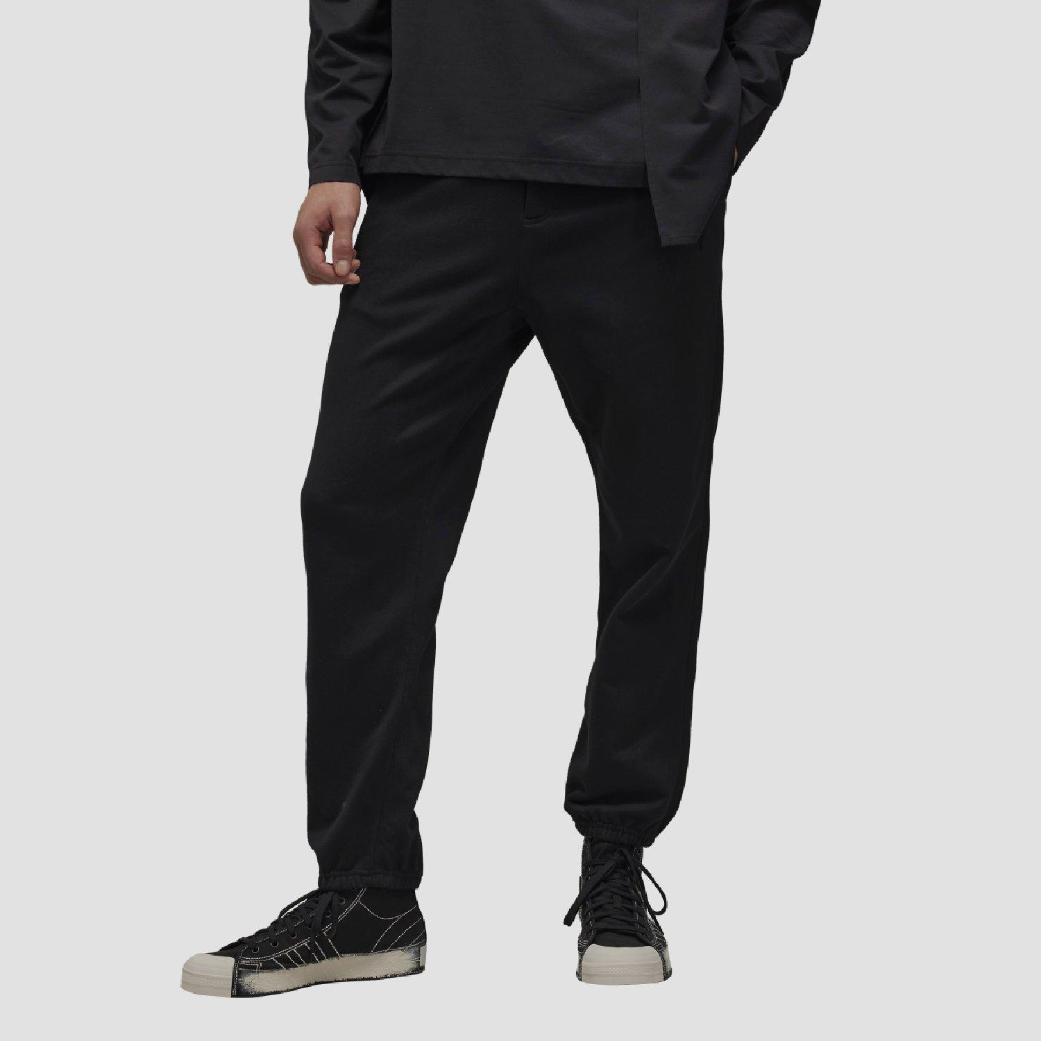 Y3 Men's French Terry Track Pants - Black - Large