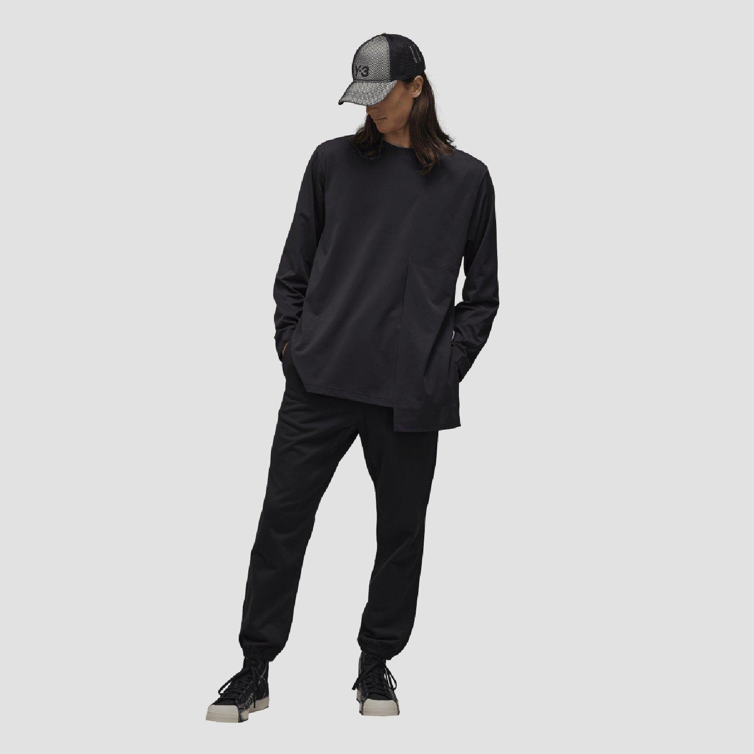 Black - Y3 - Men's French Terry Track Pants - 4