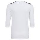 Blanc/Bleu foncé - HEAD - CLUB 3 Quarter Sleeve T-Shirt - 2