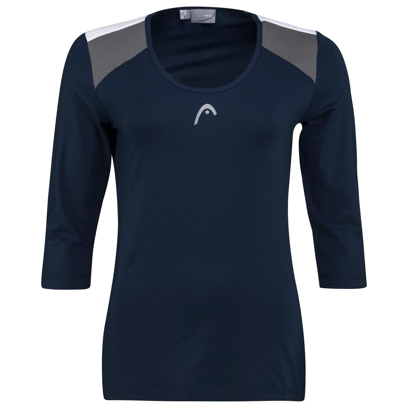 Dark Blue - HEAD - CLUB 3 Quarter Sleeve T-Shirt Women - 3