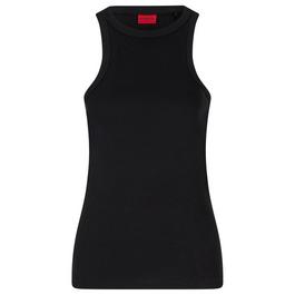 Hugo Ribbed Classic Tank Top Ladies