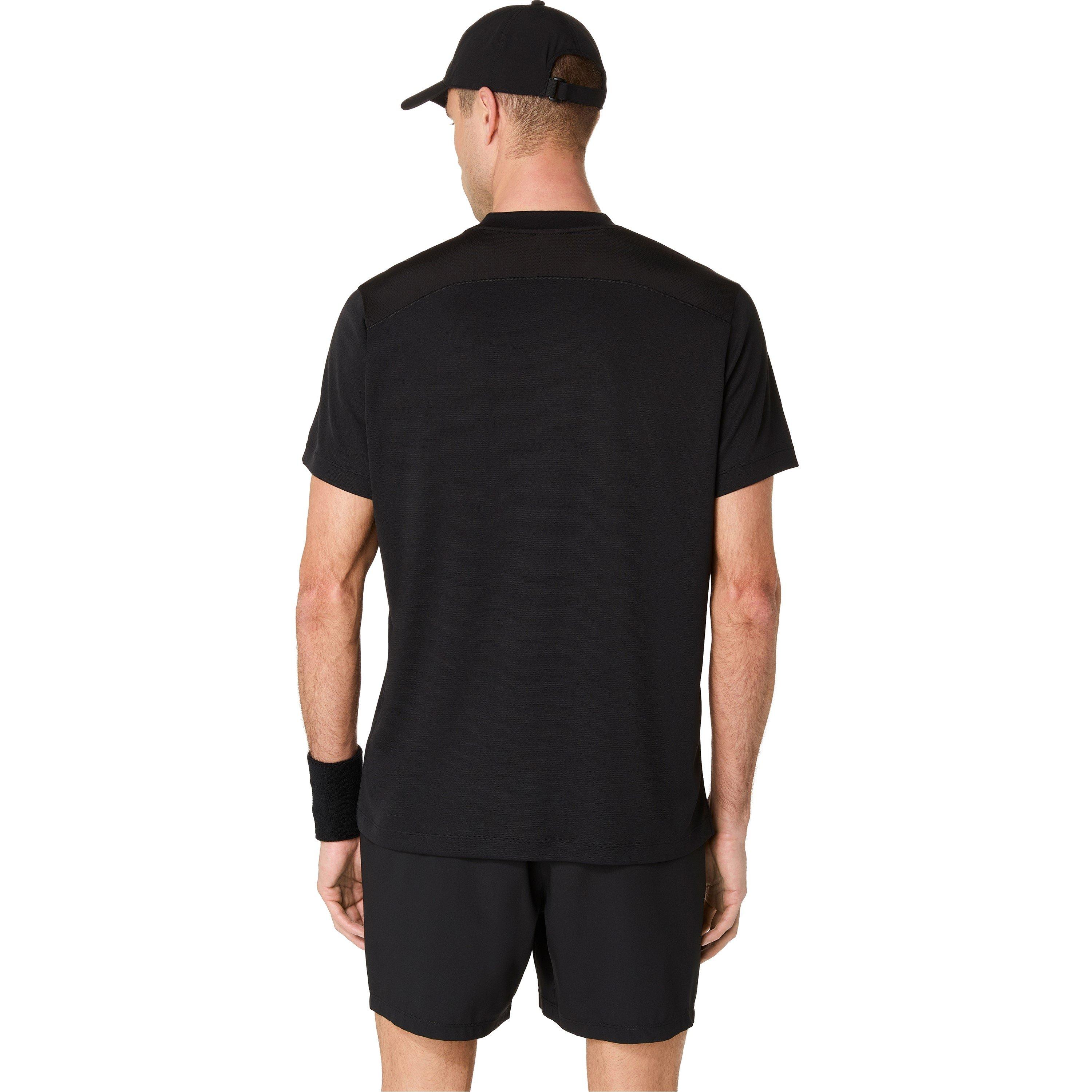 Perf Black - Asics - Court Mens Performance T-Shirt - 2