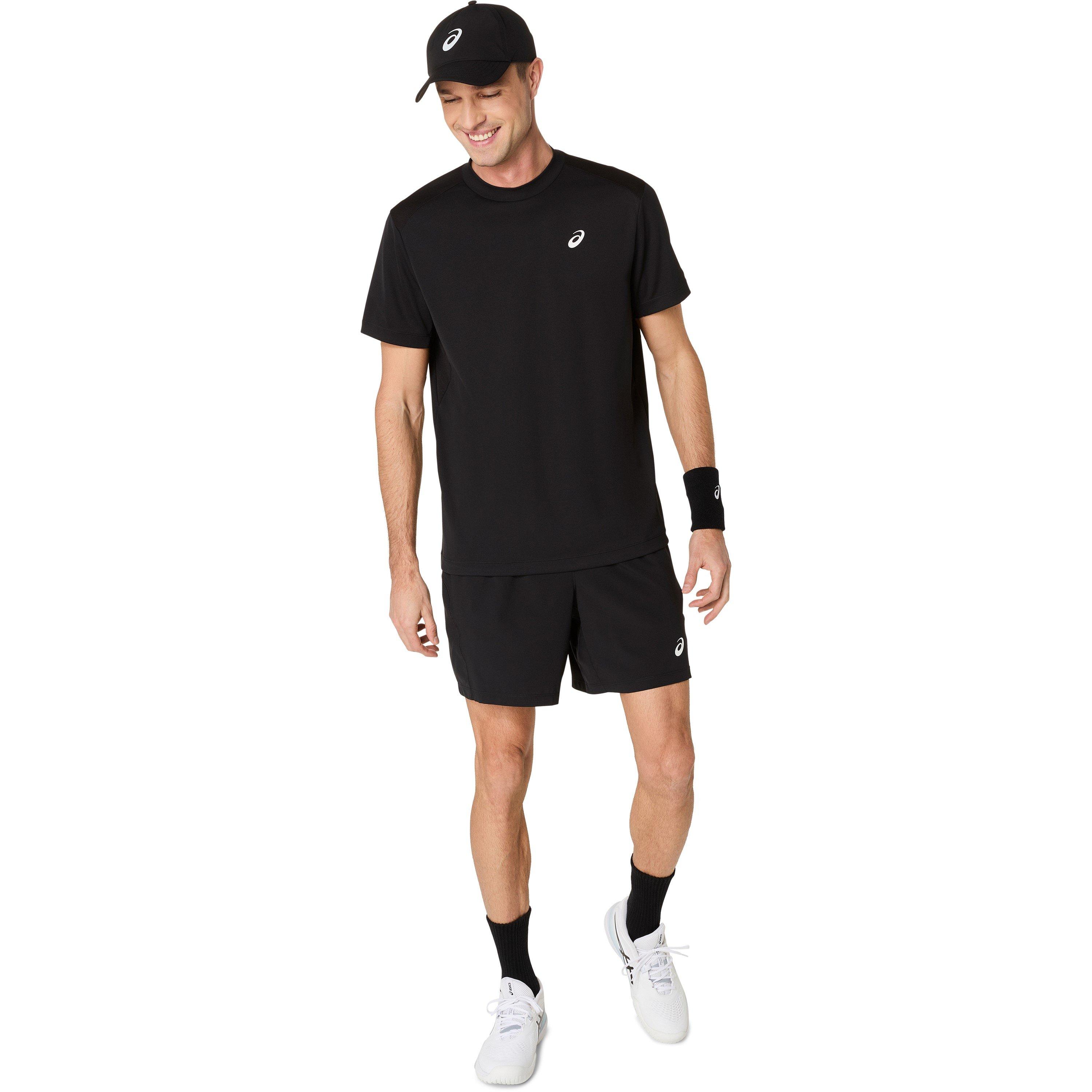 Perf Black - Asics - Court Mens Performance T-Shirt - 3