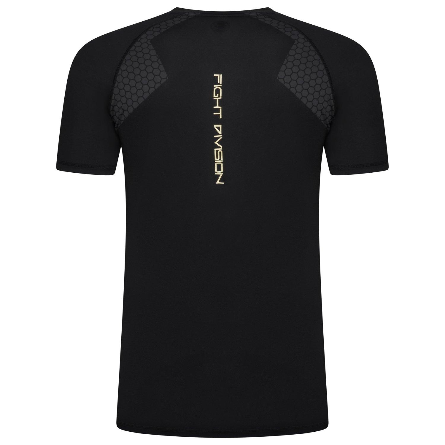 Zwart - Gym King - Short Sleeve Rash Guard Top Adults - 5