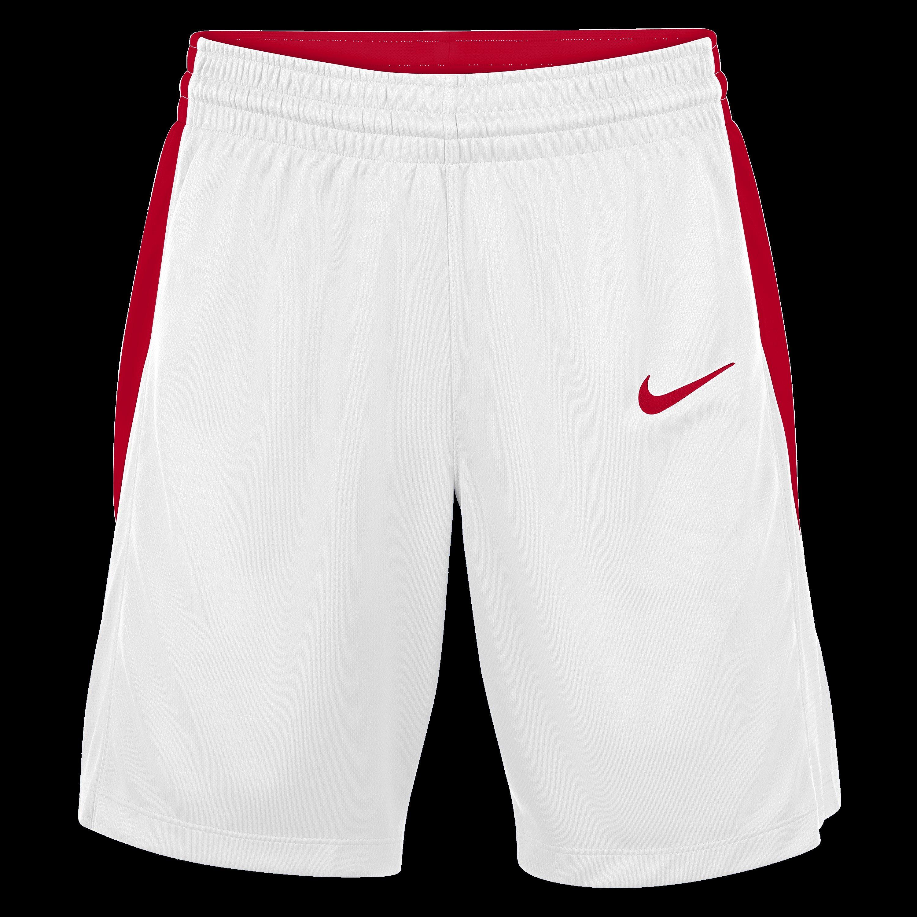 Nike Women's Basketball Shorts - White/Uni Red - 12 (M)