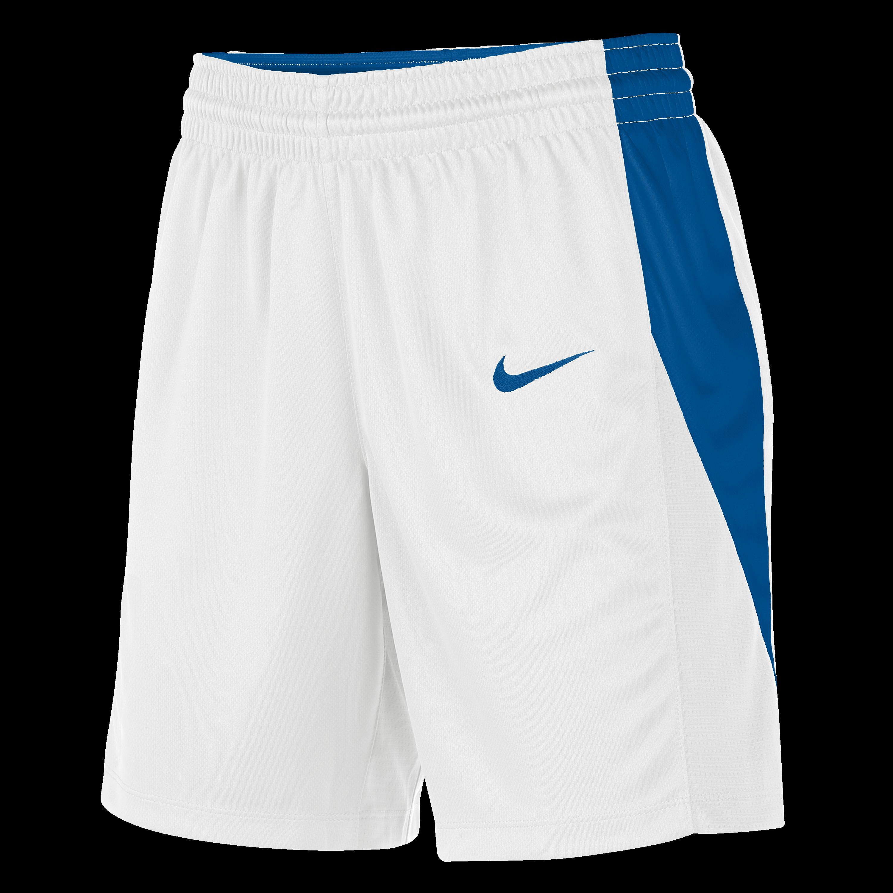 Nike Women's Basketball Shorts - White/Ryl Blue - 16 (XL)