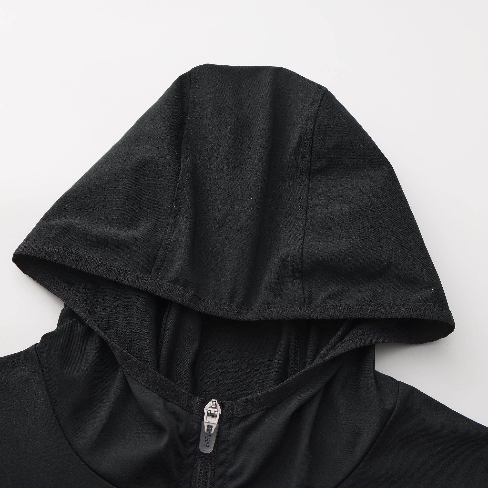 Jet Black - Everlast - Training Zip Hoodie Mens - 4