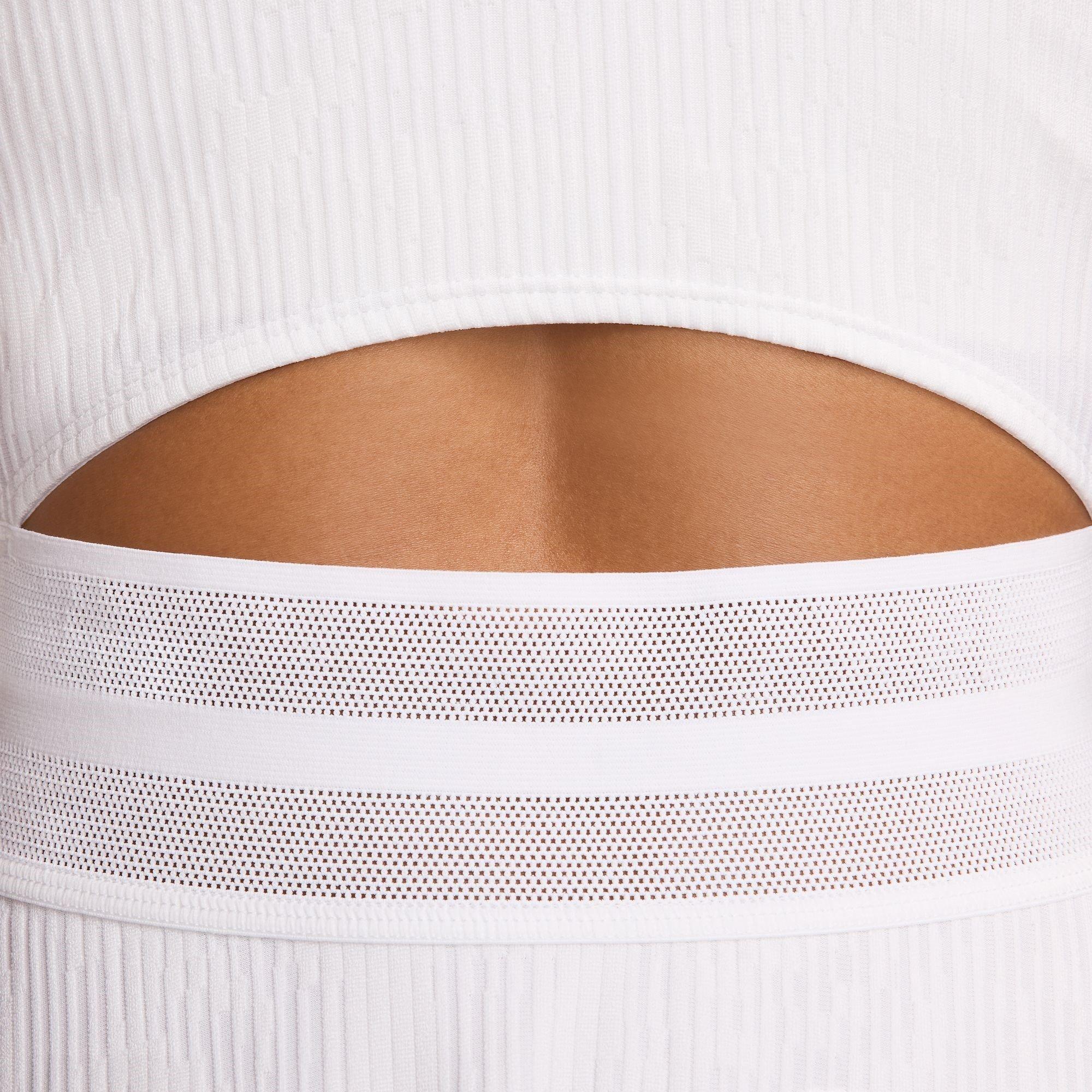 White/Gold - Nike - Slam Women's Dri-FIT Tennis Dress - 5