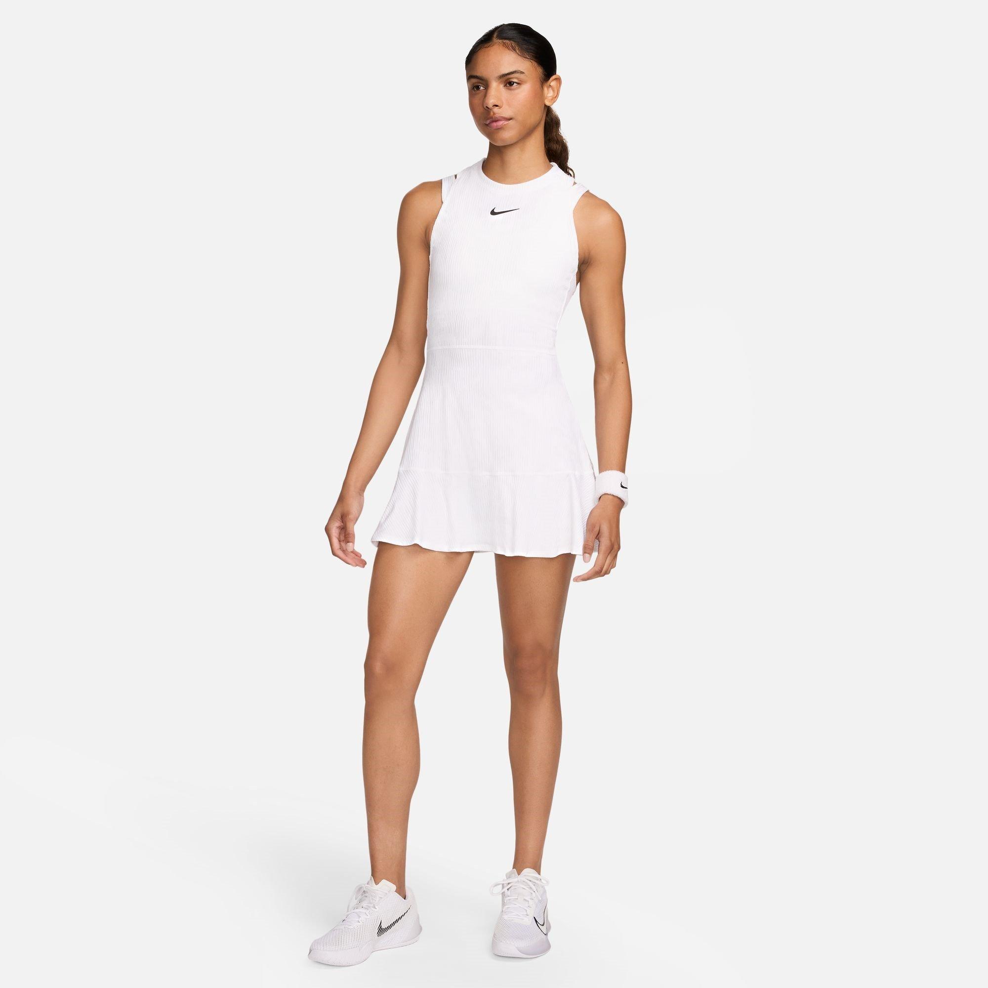 White/Gold - Nike - Slam Women's Dri-FIT Tennis Dress - 6