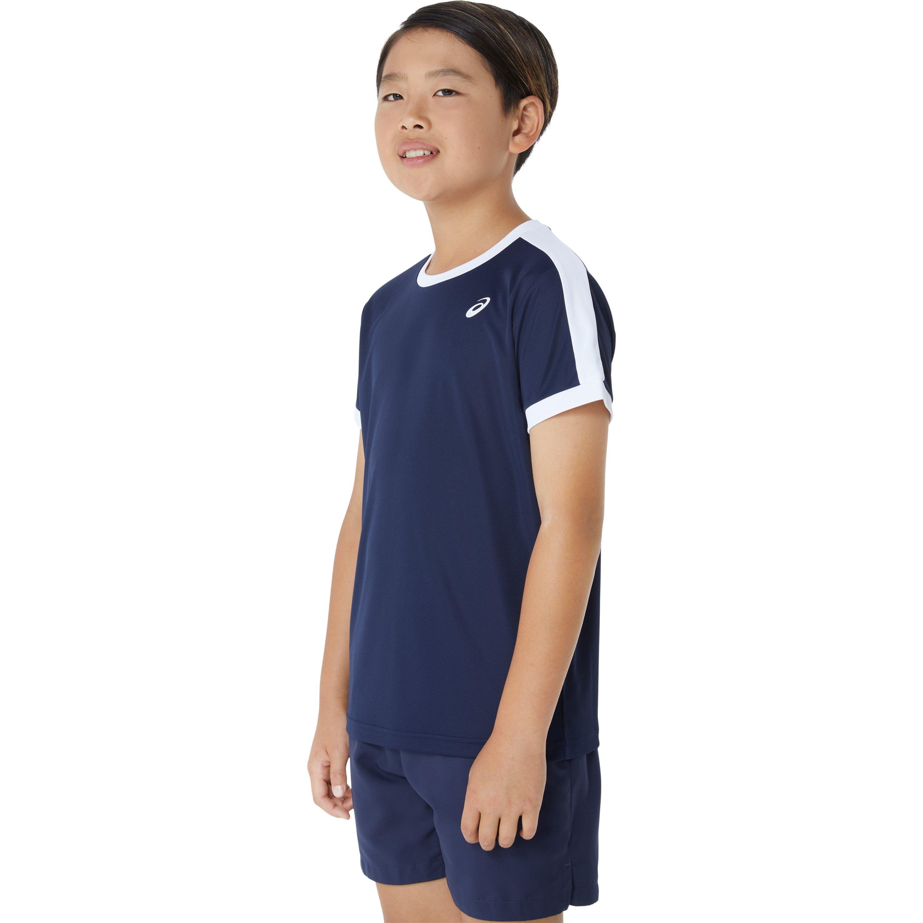 Midnight/Br Wht - Asics - Short Sleeve T-Shirt Juniors - 1