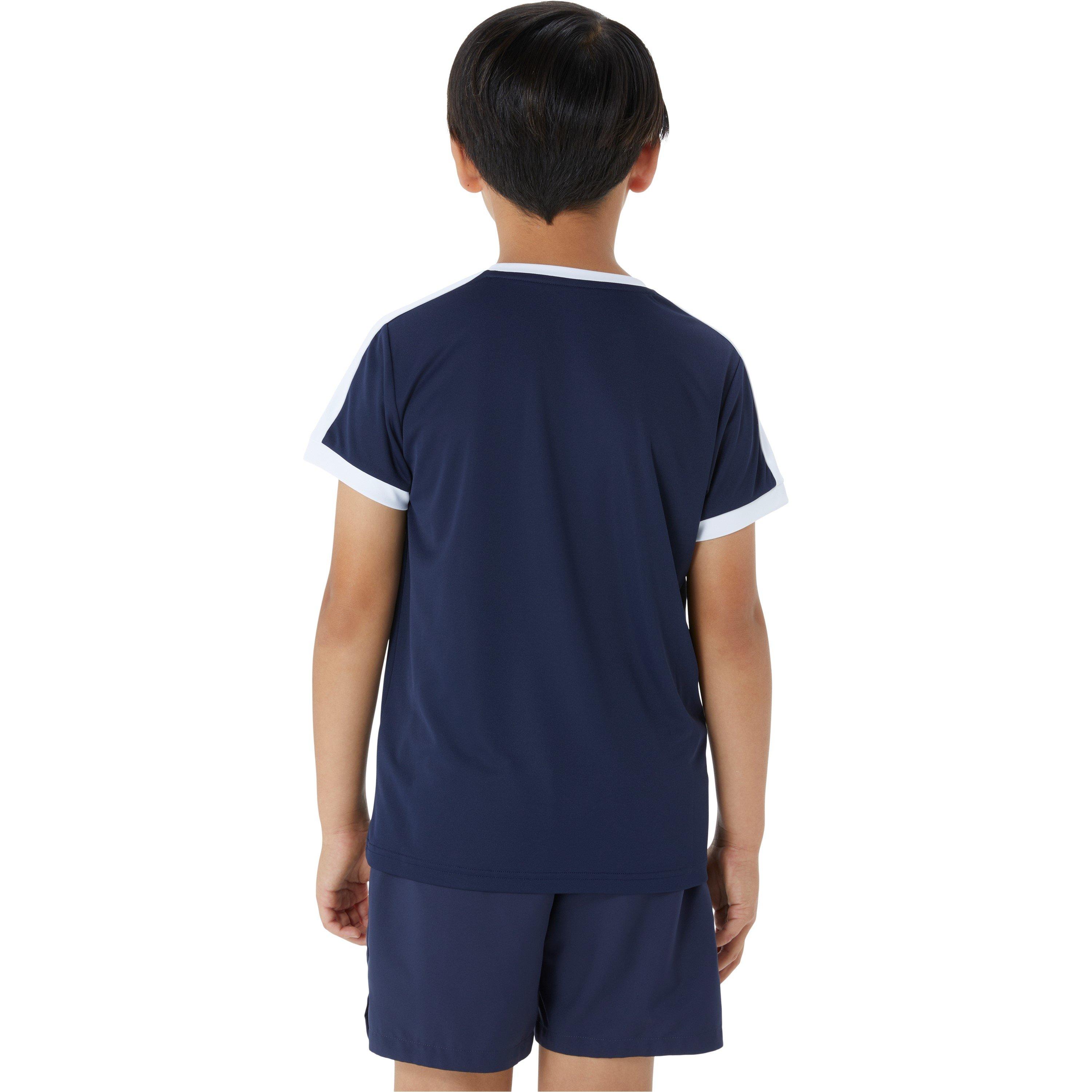 Midnight/Br Wht - Asics - Short Sleeve T-Shirt Juniors - 2