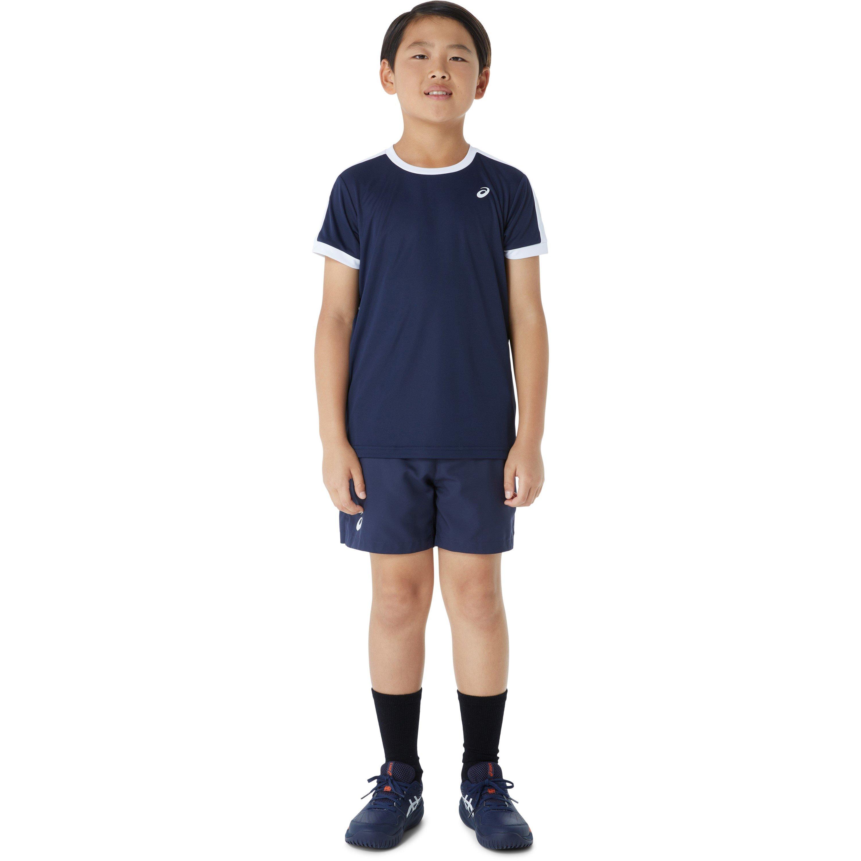 Midnight/Br Wht - Asics - Short Sleeve T-Shirt Juniors - 3