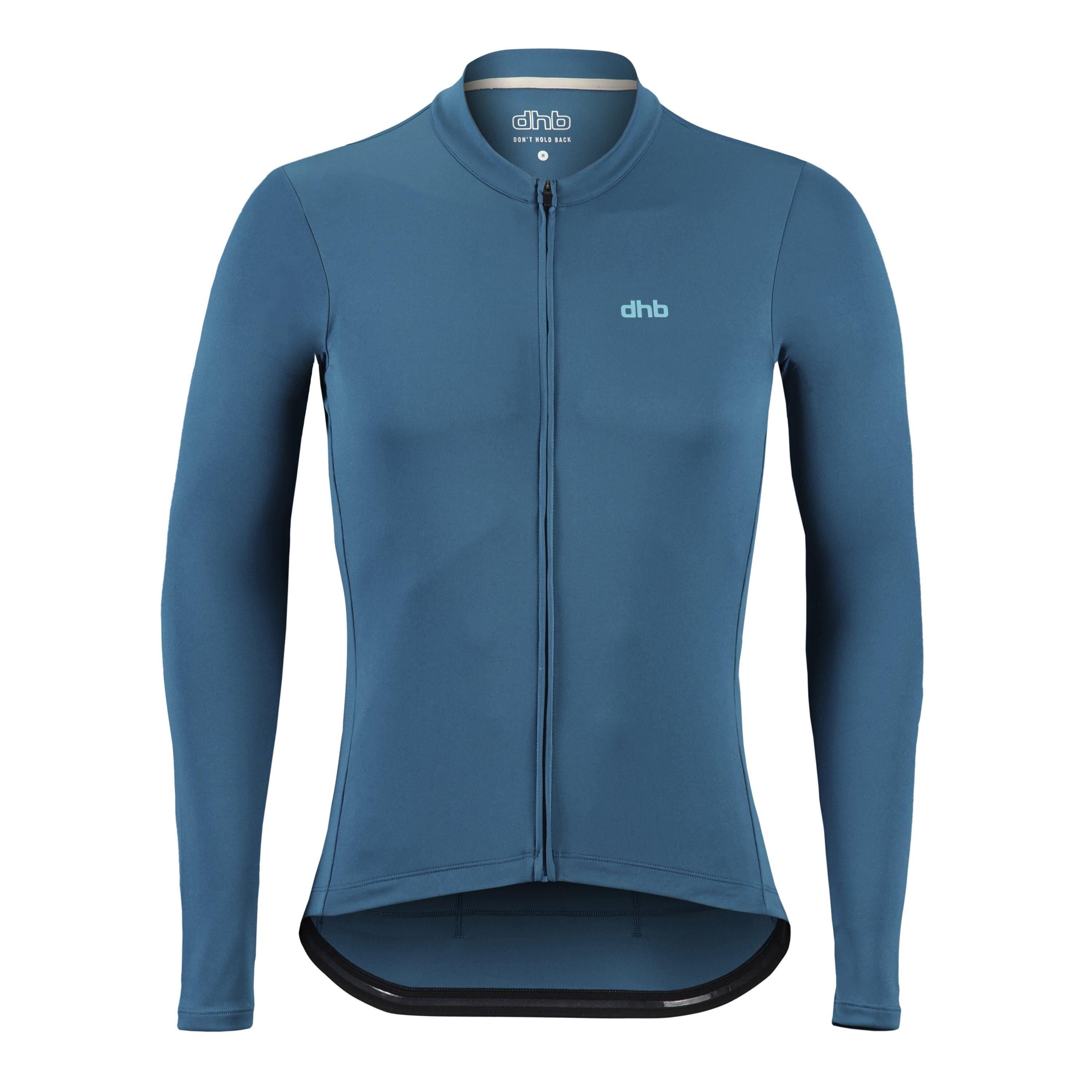 Dhb Men's Blok Classic Long Sleeve Jersey - Ink Blue - Large