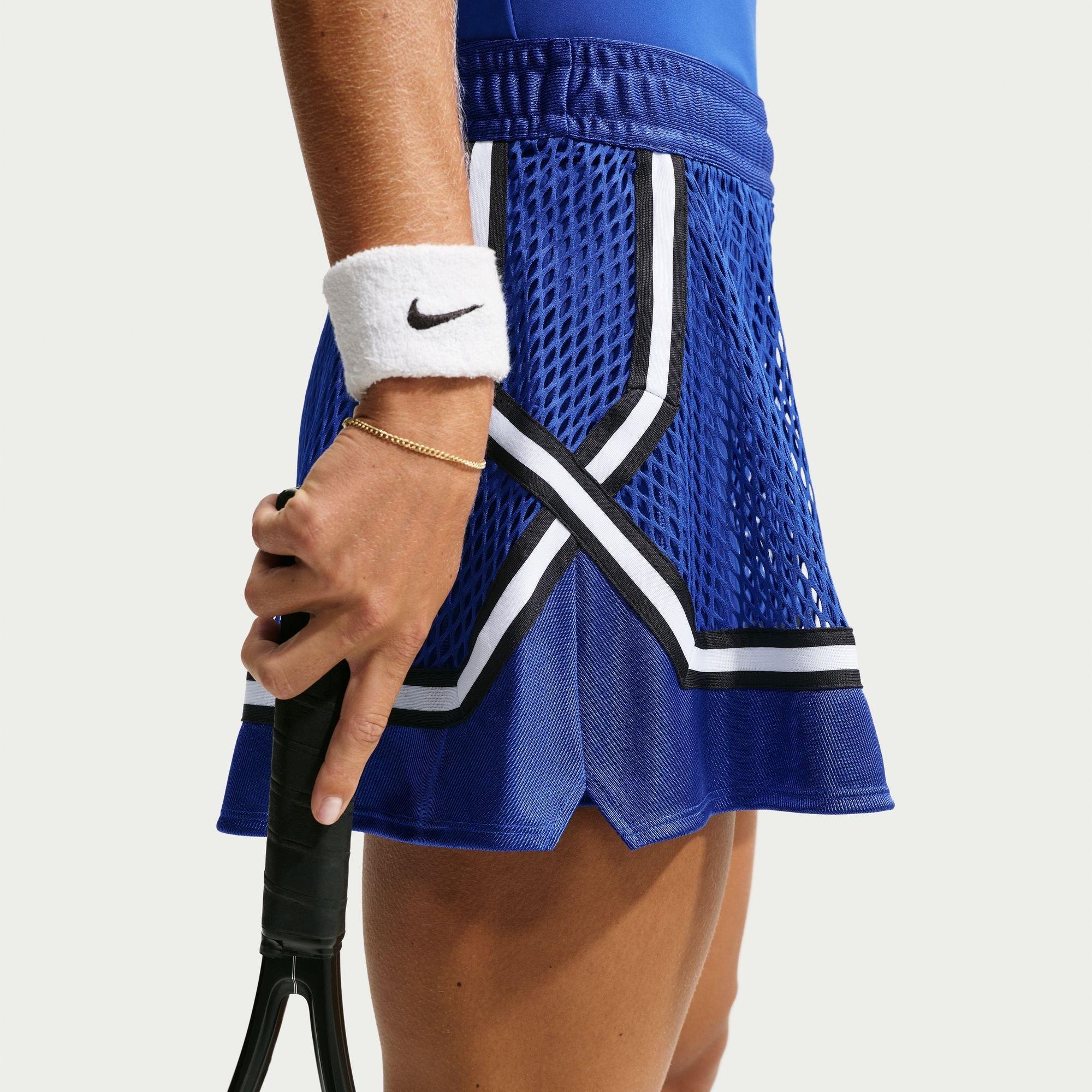 Royal/White - Nike - Women's Slam Performance Tennis Skirt - 2