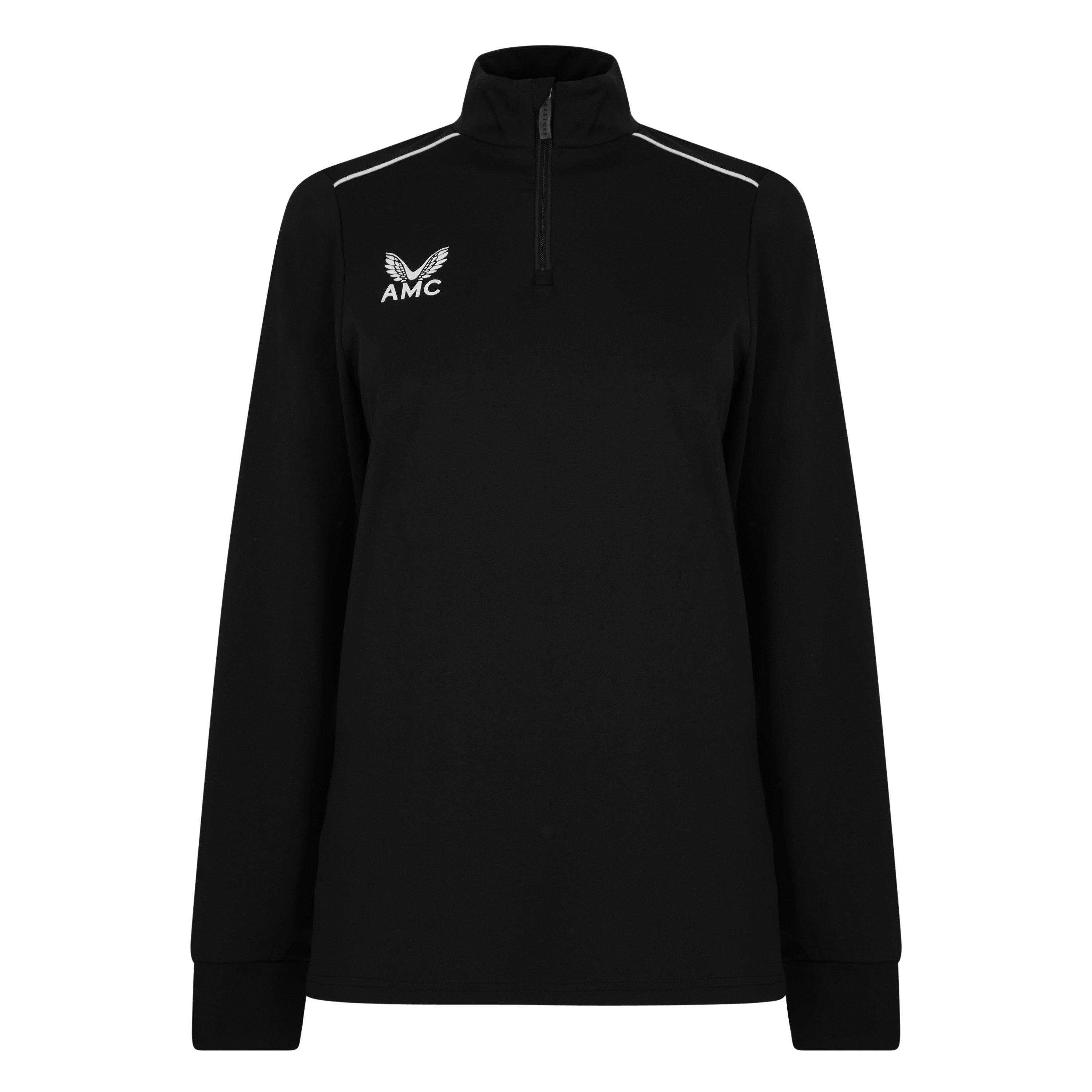 Preto - Castore - Women's Quarter-Zip Pullover Jumper - 1
