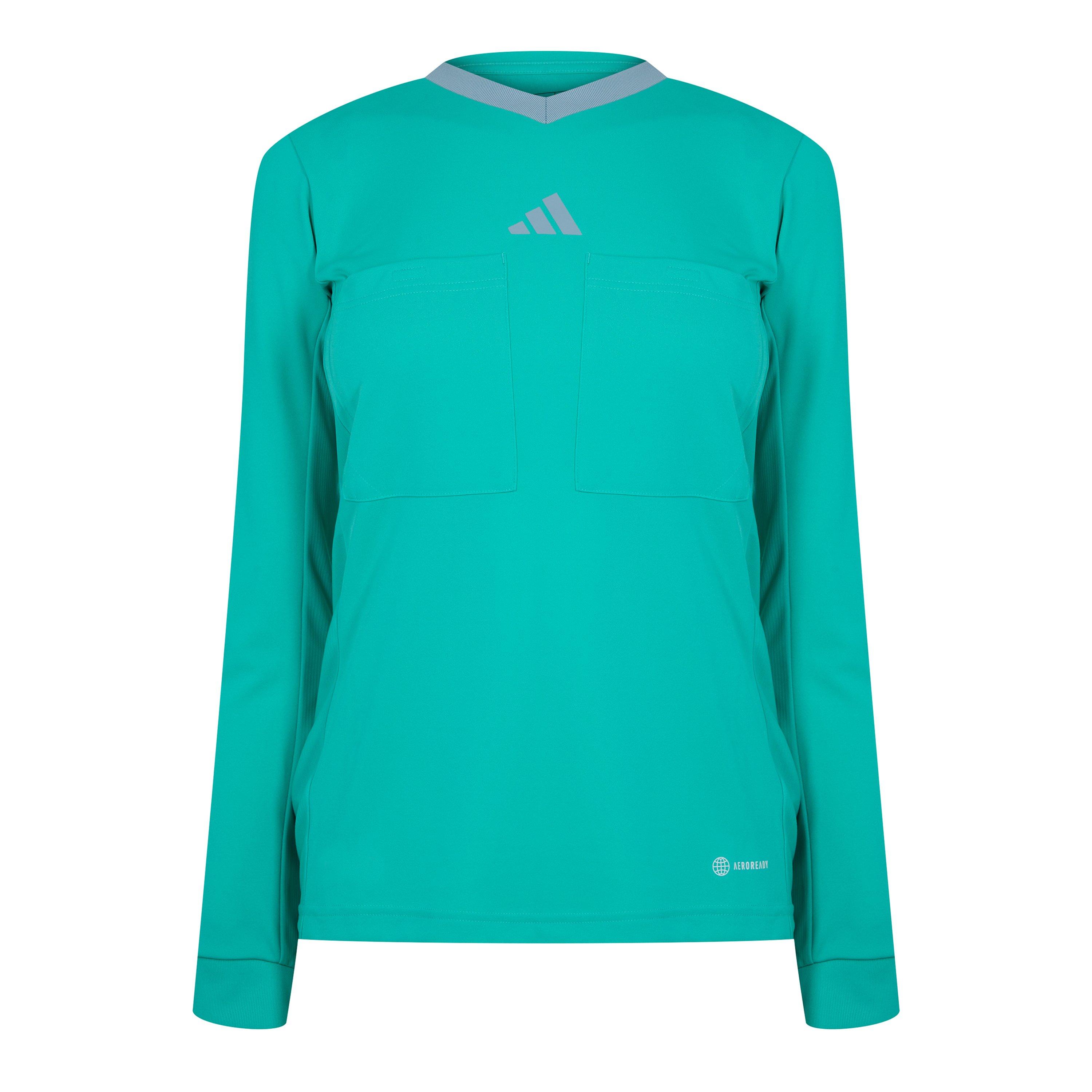 Adidas Women's Referee 22 Long Sleeve Shirt - Mint Rush - 8 (XS)