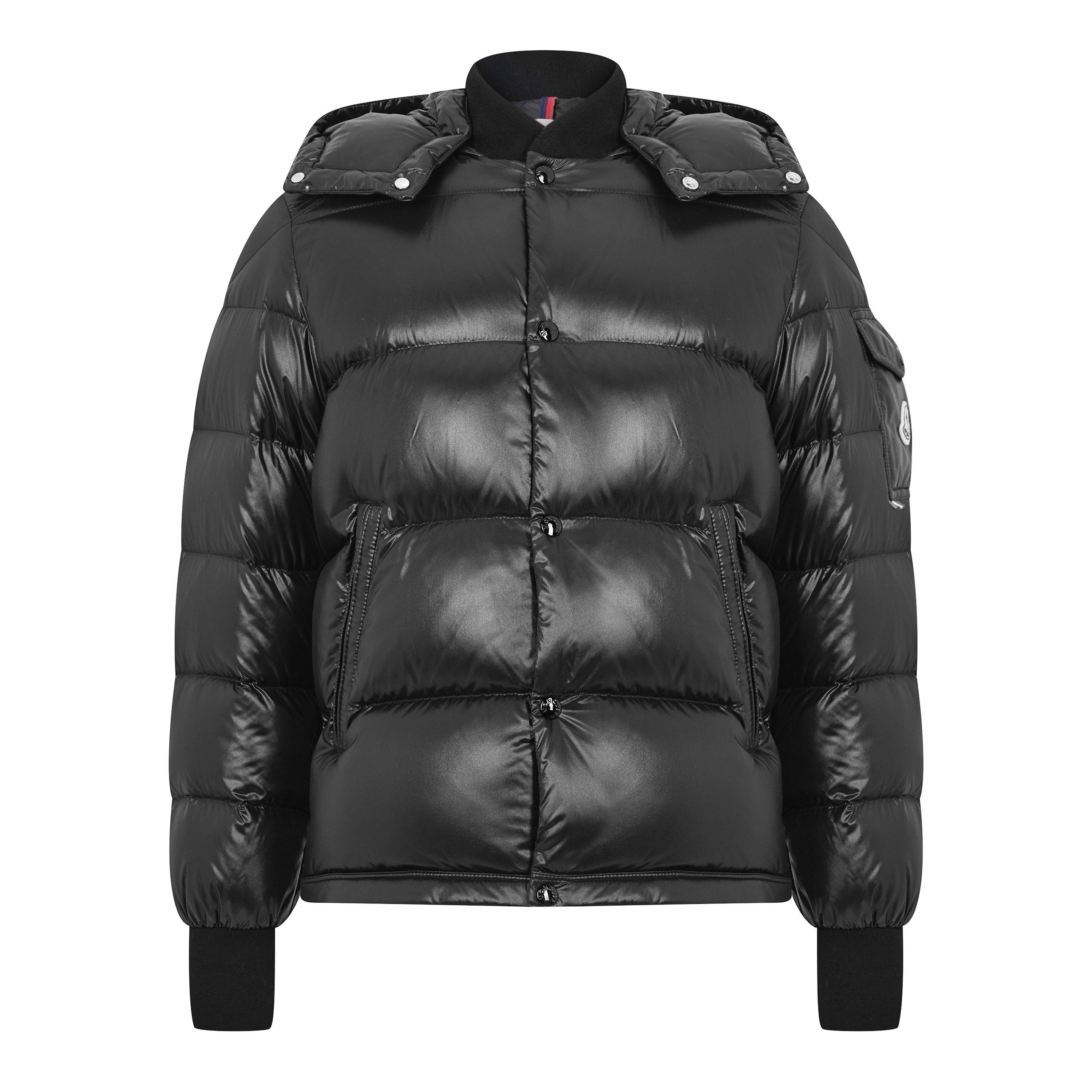 Grey 921 - Moncler - Men's Maljasset Detachable Hood Long Sleeve Short Puffer Jacket - 1