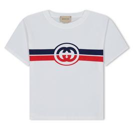 Gucci Printed Cotton T Shirt Juniors