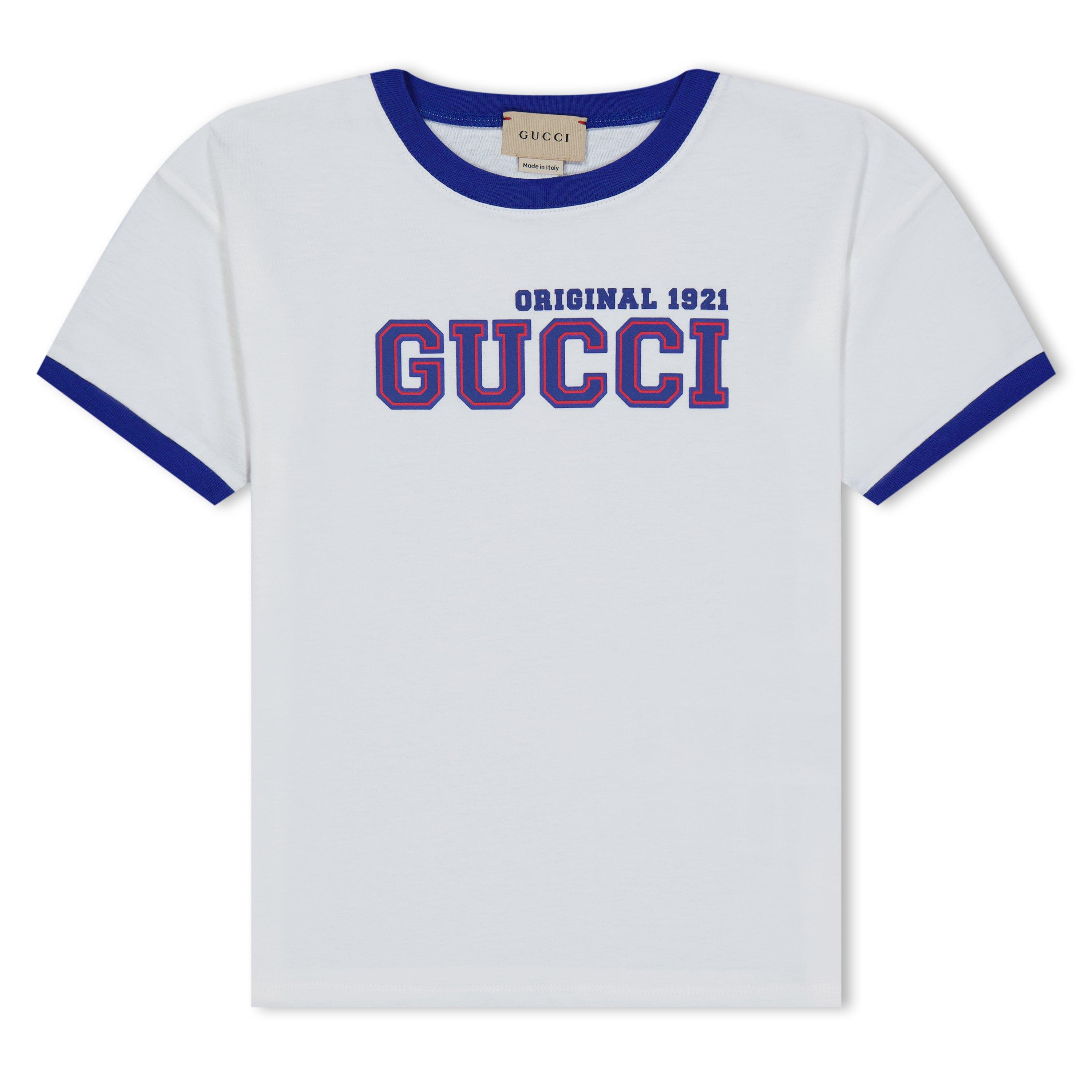 GUCCI Embroidered cotton-jersey T-shirt | NET-A-PORTER
