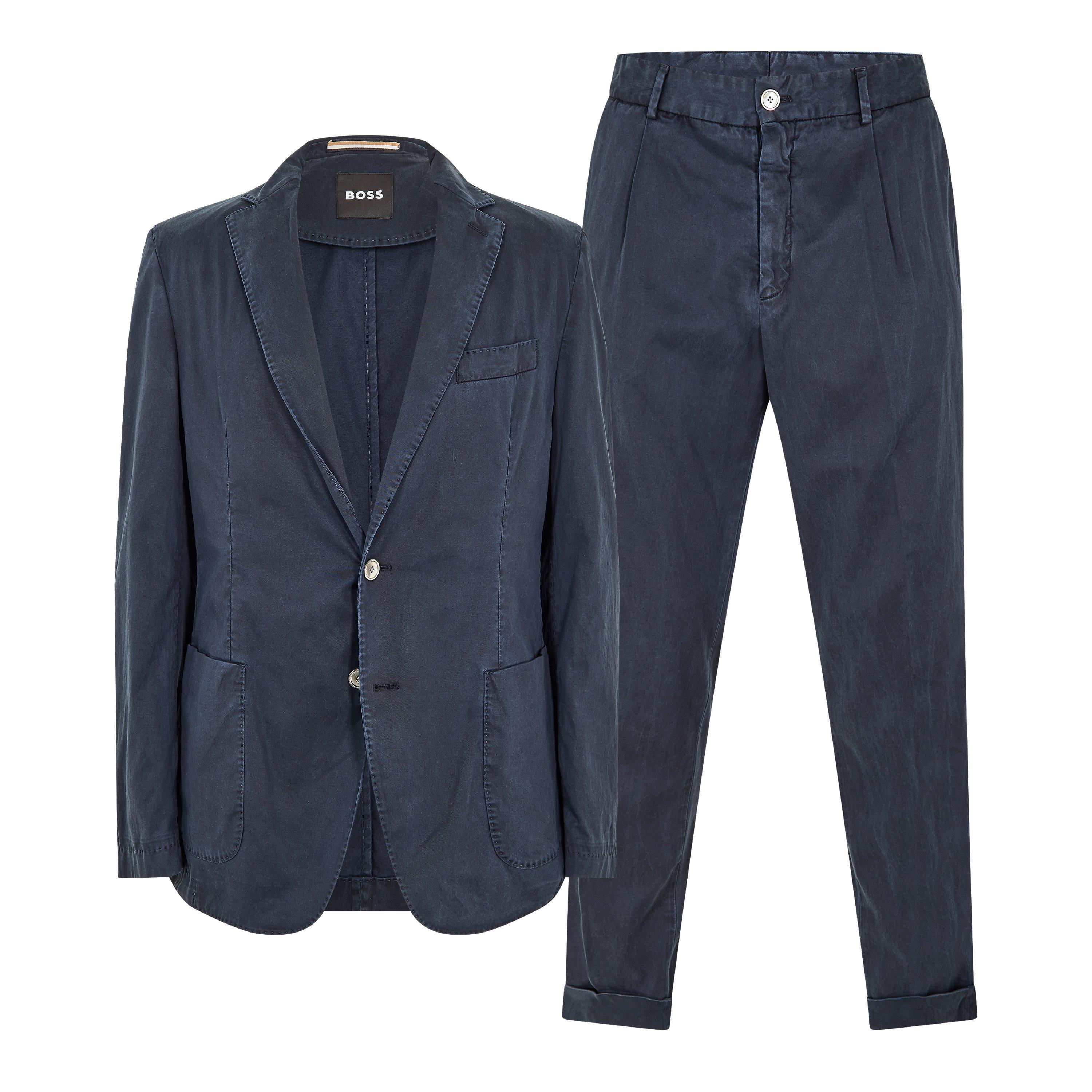 Boss Men's C-Hanry-2Pcs-D-241F Suit - Dark Blue - 36 (46)