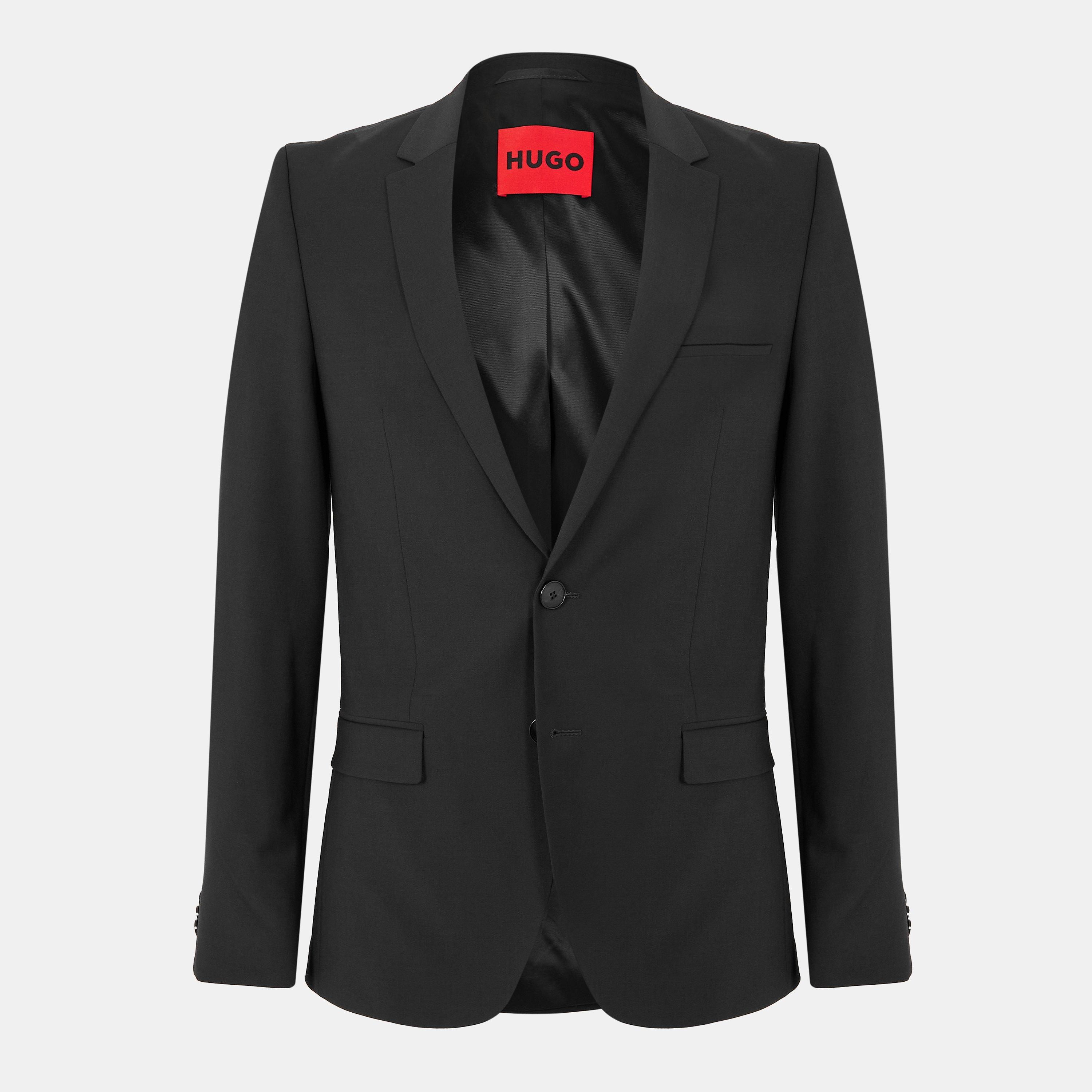 Hugo Men's Hesten Tailored Fit Suit - Black - 36 (46)
