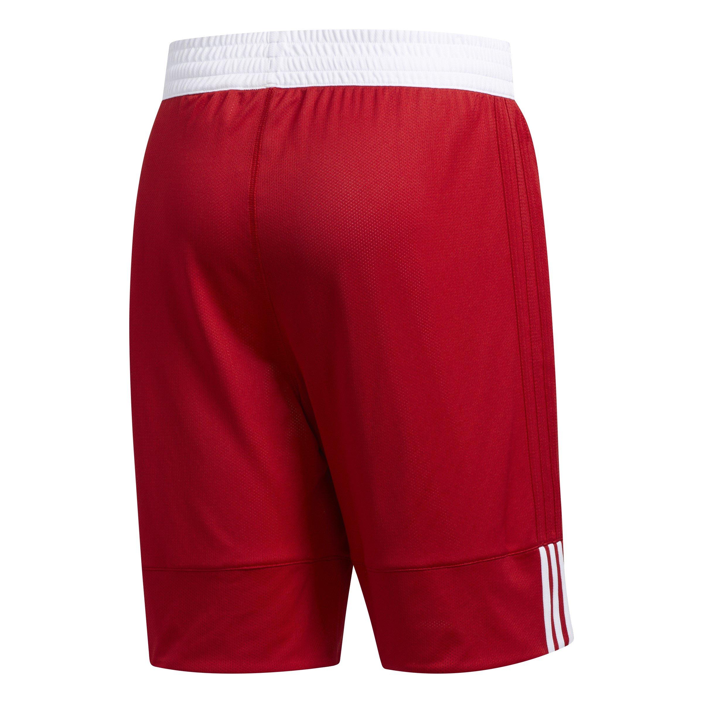 Rood/Wit - adidas - Mens 3G Spped Reversible Shorts - 7