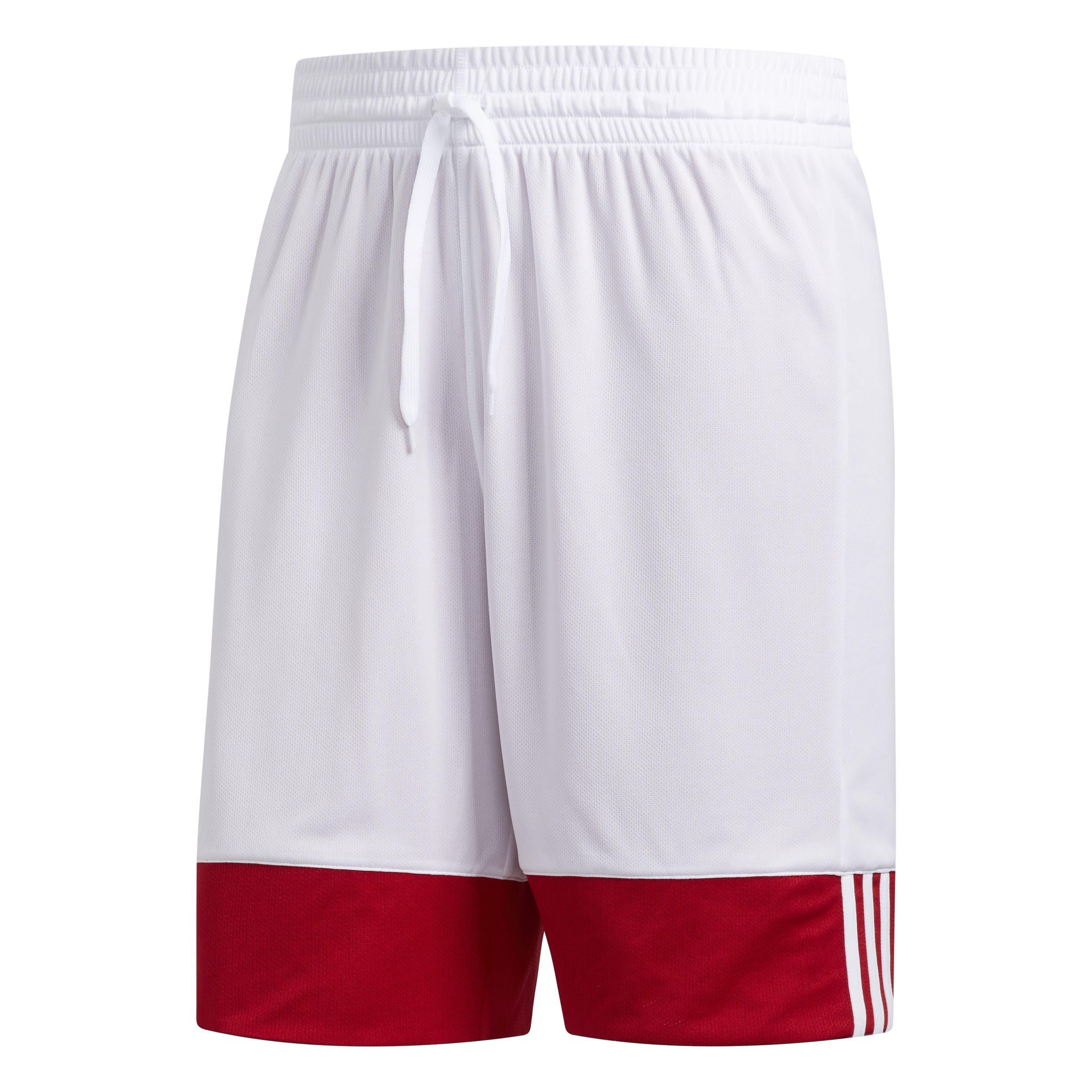 Rood/Wit - adidas - Mens 3G Spped Reversible Shorts - 8