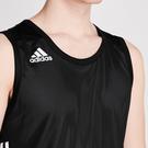 Black/White - adidas - Reversible Basketball Tank Top - 4