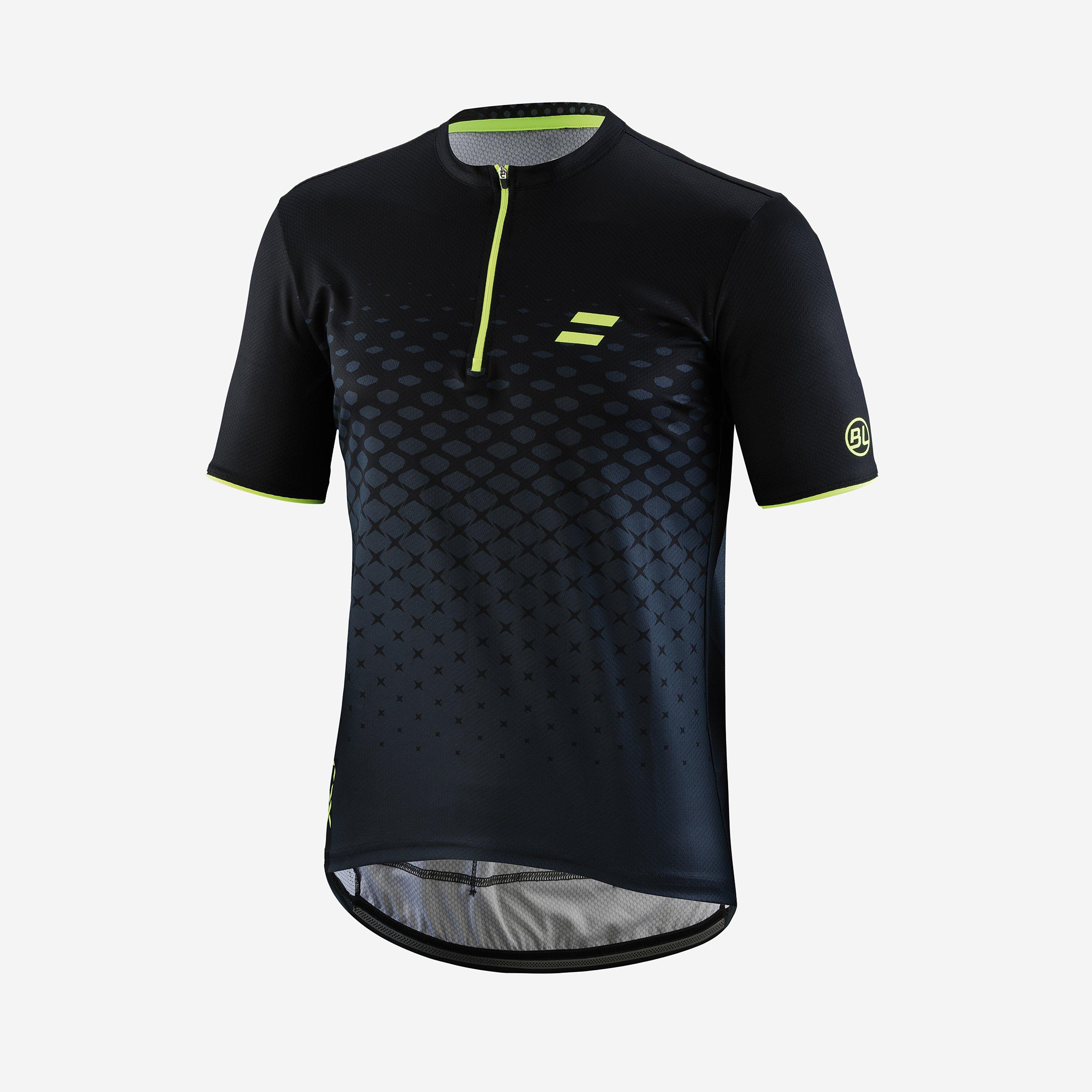 Black/Yellow - Bicycle Line - Men's BL Short Sleeve Cycling Jersey - 1